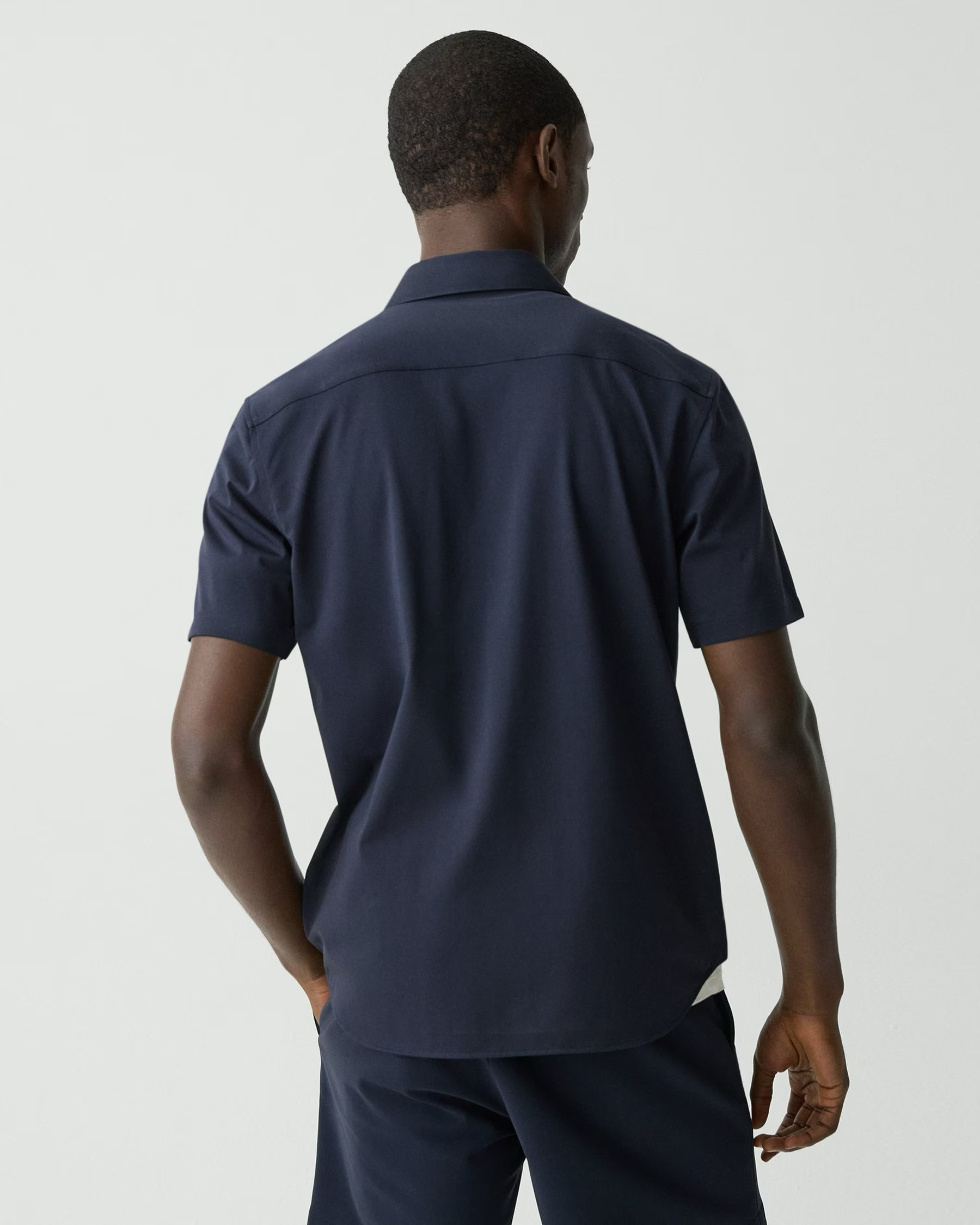 Irving Sylvain Structure Short Sleeve Shirt Eclipse