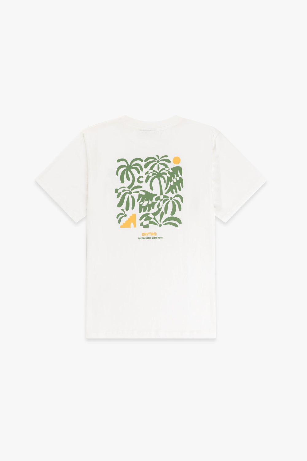 Trees Short Sleeve T-Shirt Vintage White