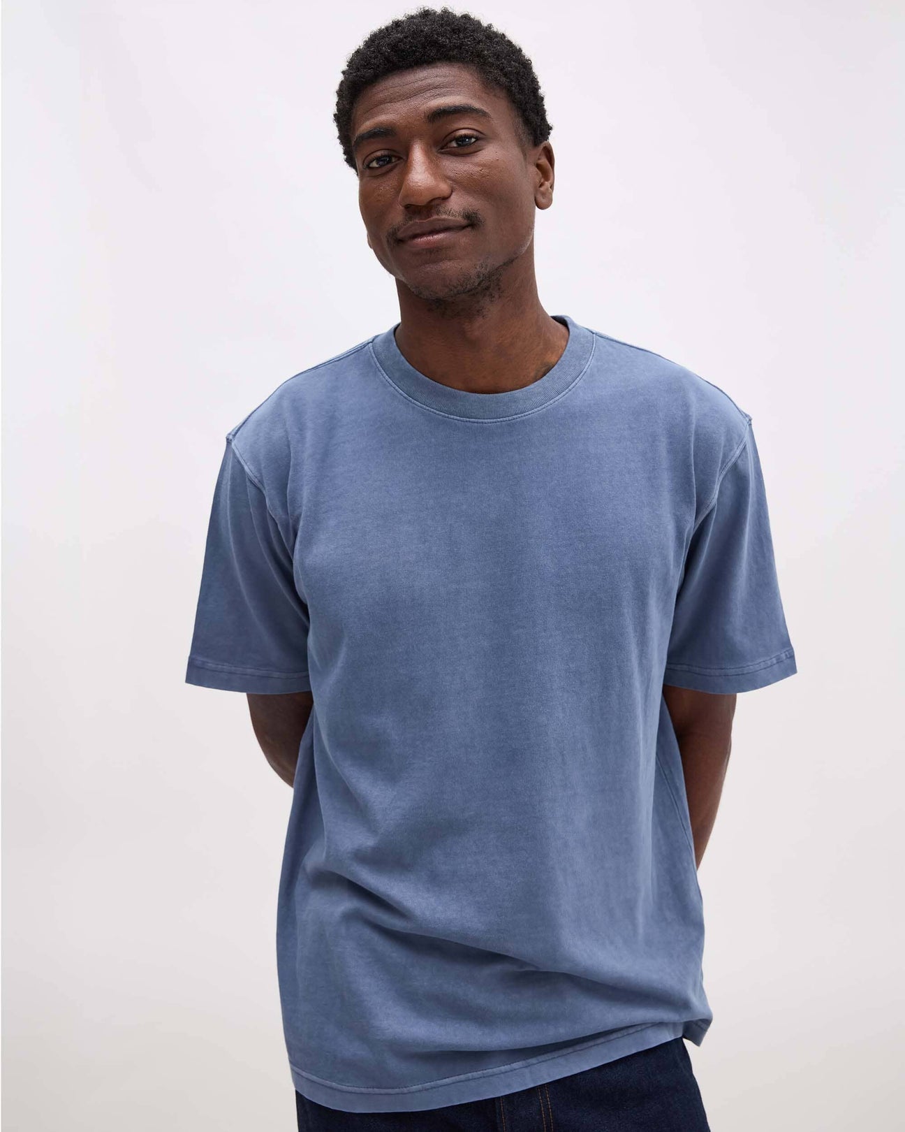 Relaxed Short Sleeve Tee Vintage Indigo