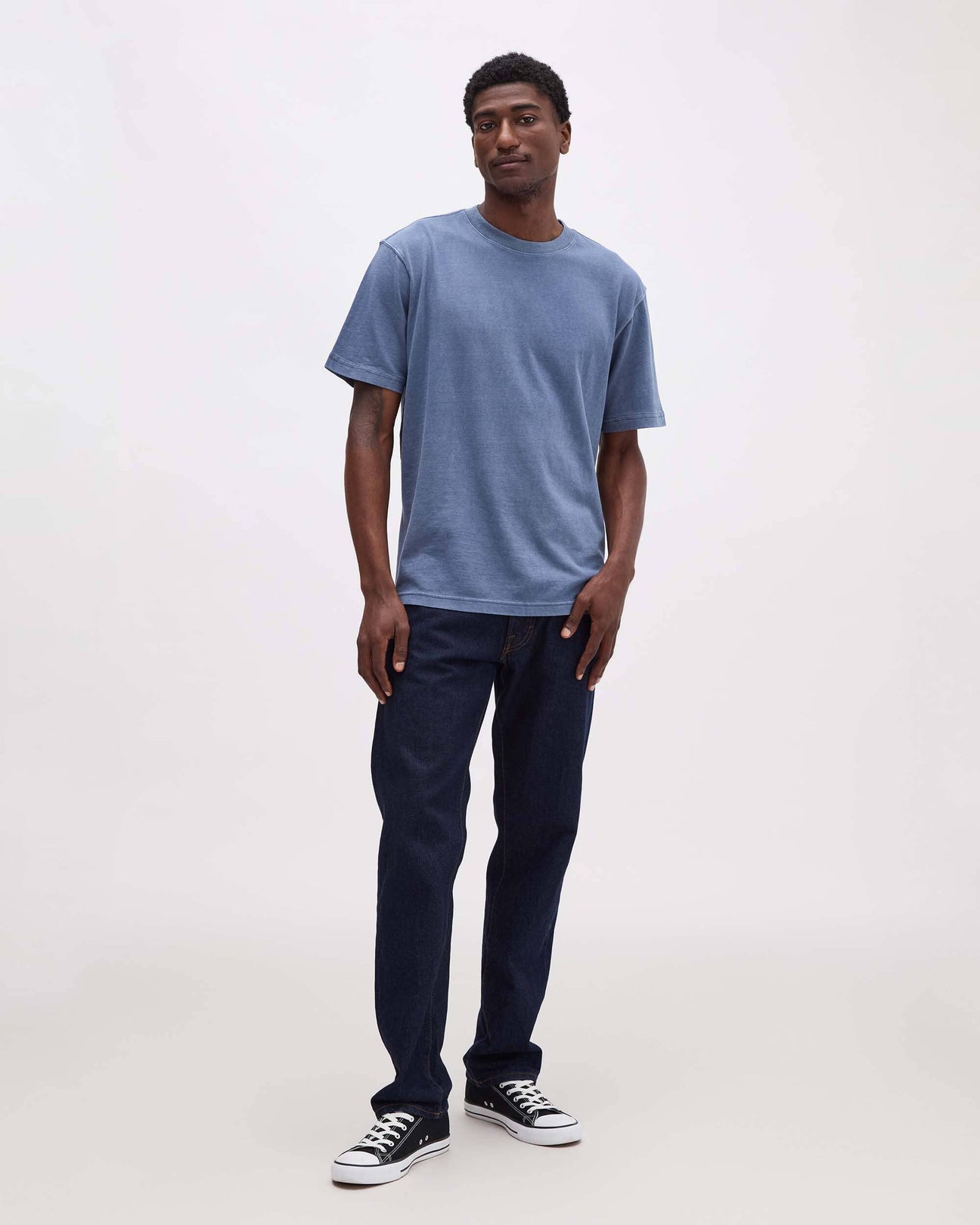 Relaxed Short Sleeve Tee Vintage Indigo