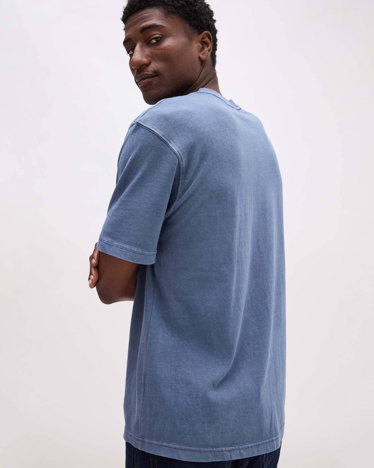 Relaxed Short Sleeve Tee Vintage Indigo