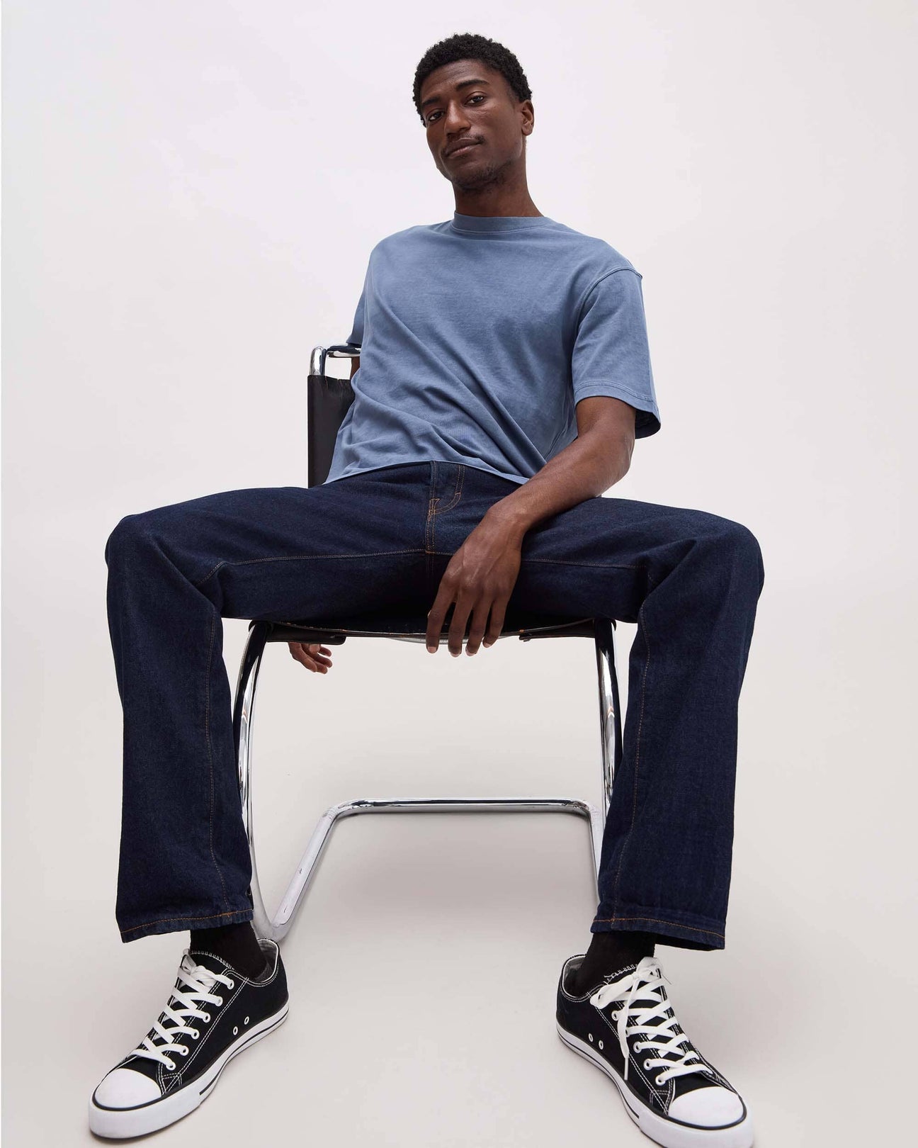 Relaxed Short Sleeve Tee Vintage Indigo