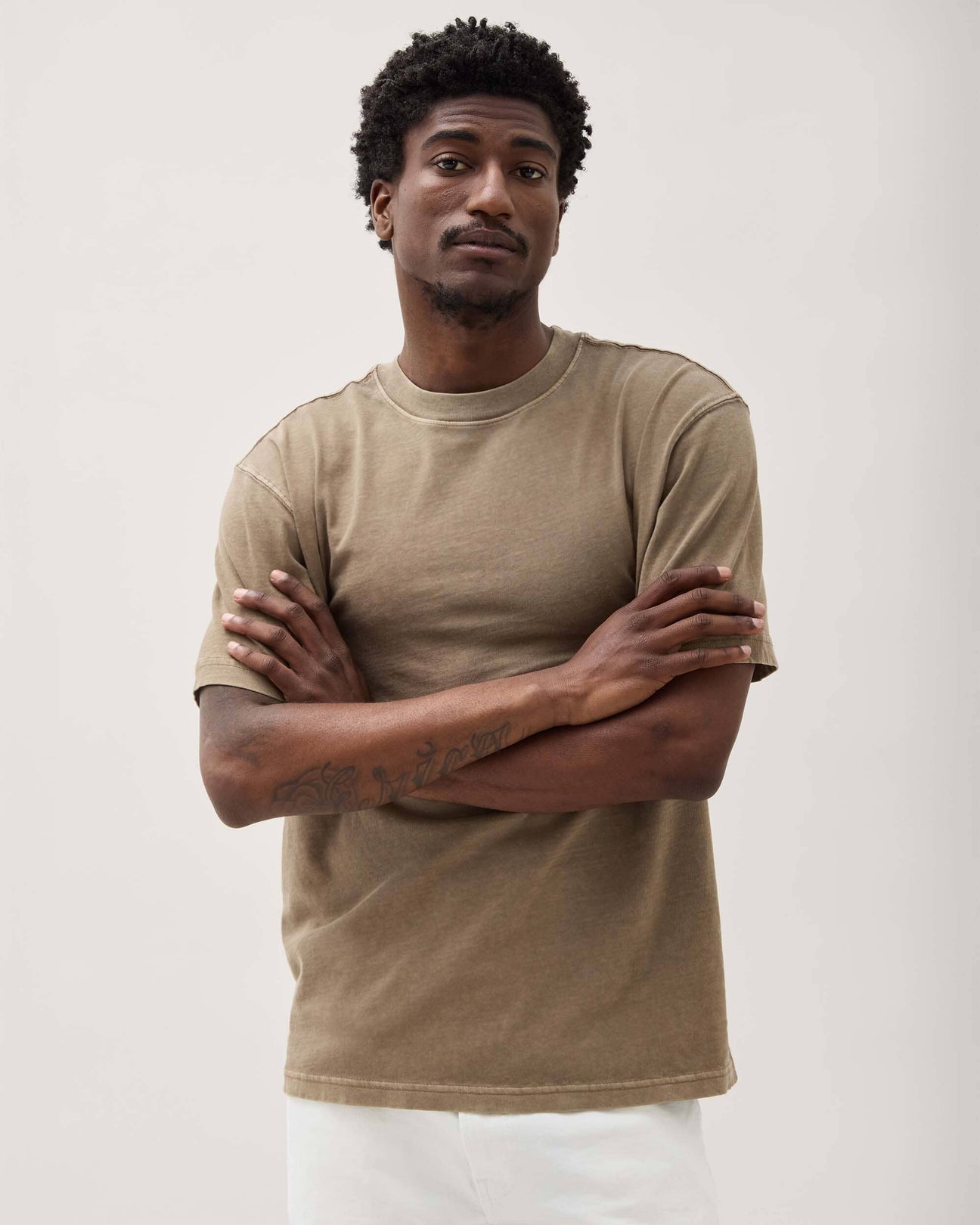 Relaxed Short Sleeve Tee Warm Grey