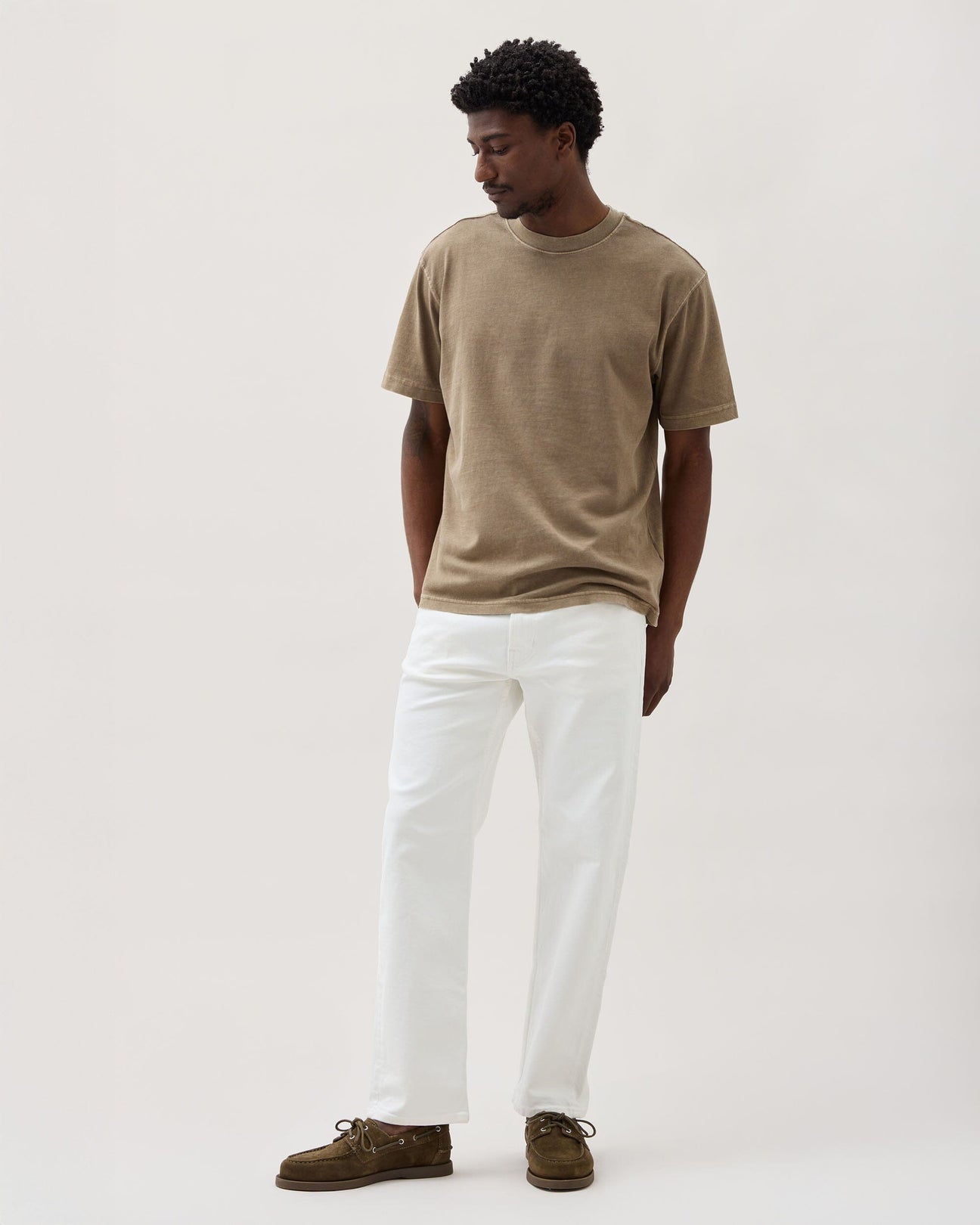 Relaxed Short Sleeve Tee Warm Grey