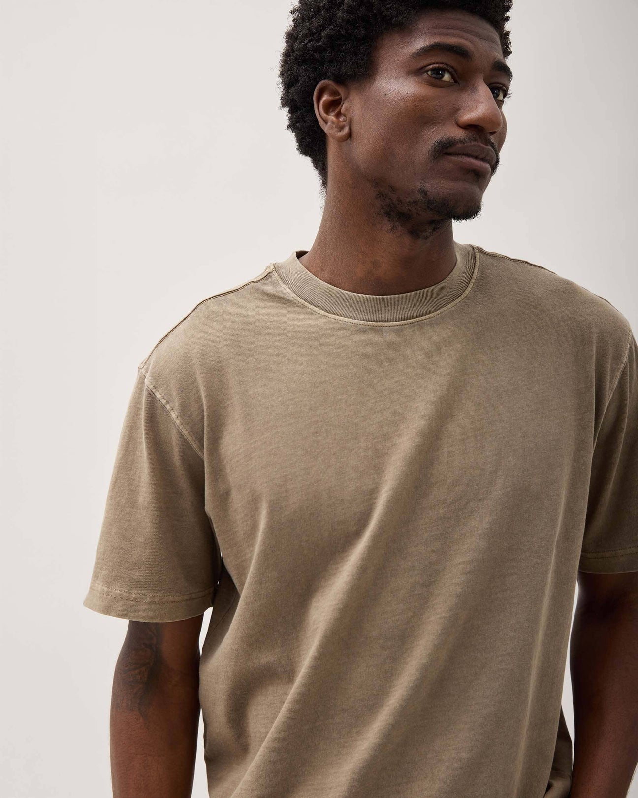 Relaxed Short Sleeve Tee Warm Grey