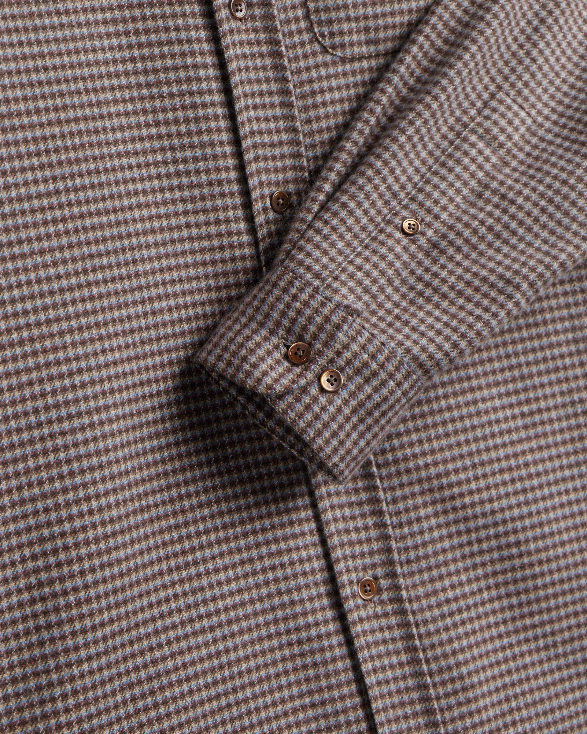 Dylan Check Shirt Blue/Bordeaux