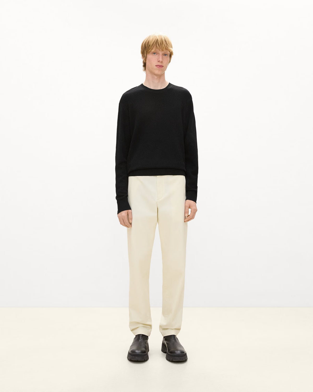 Riland Crewneck in Light Bilen Black