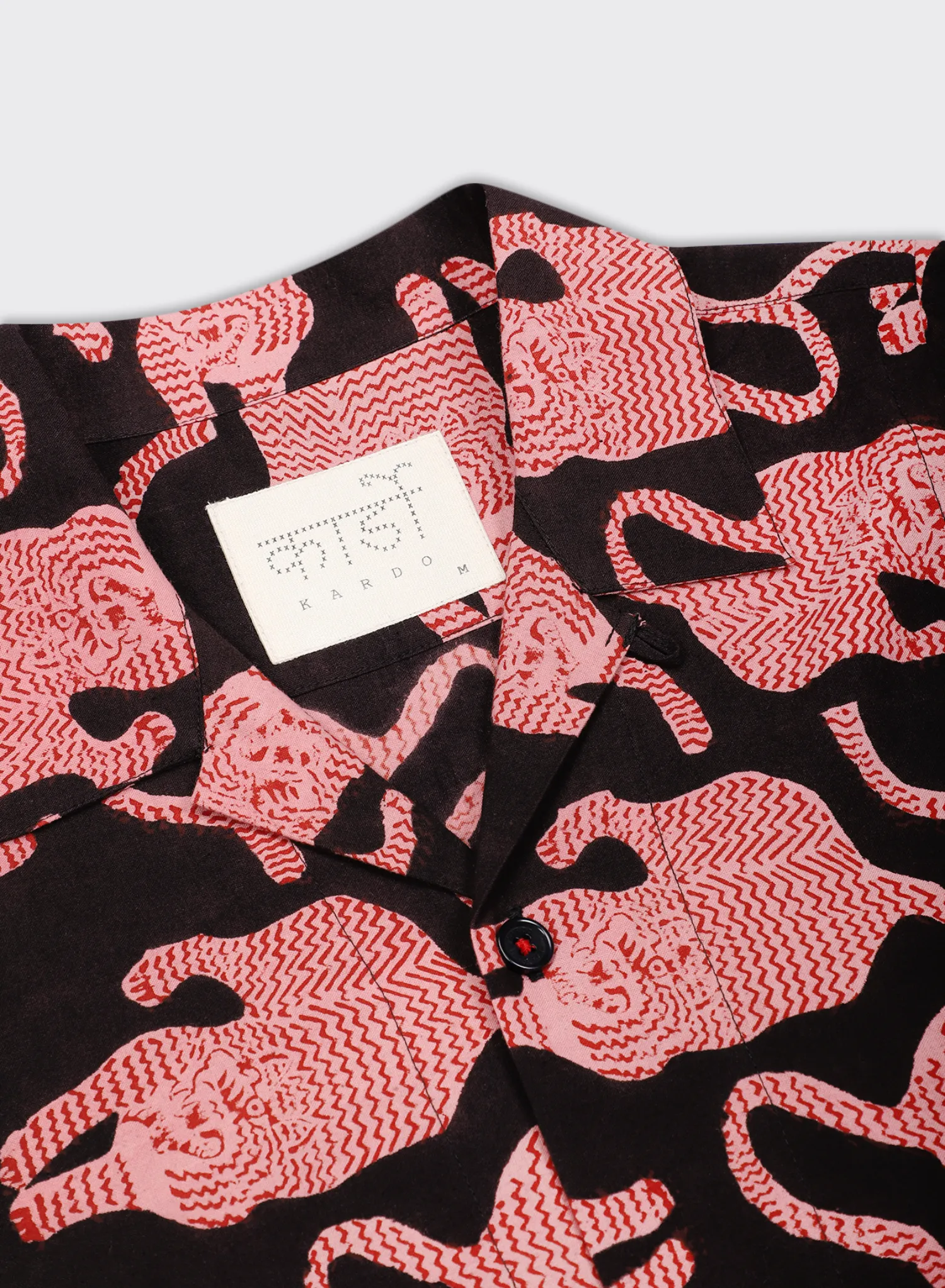 Chintan Block Print Shirt BP69 Coral