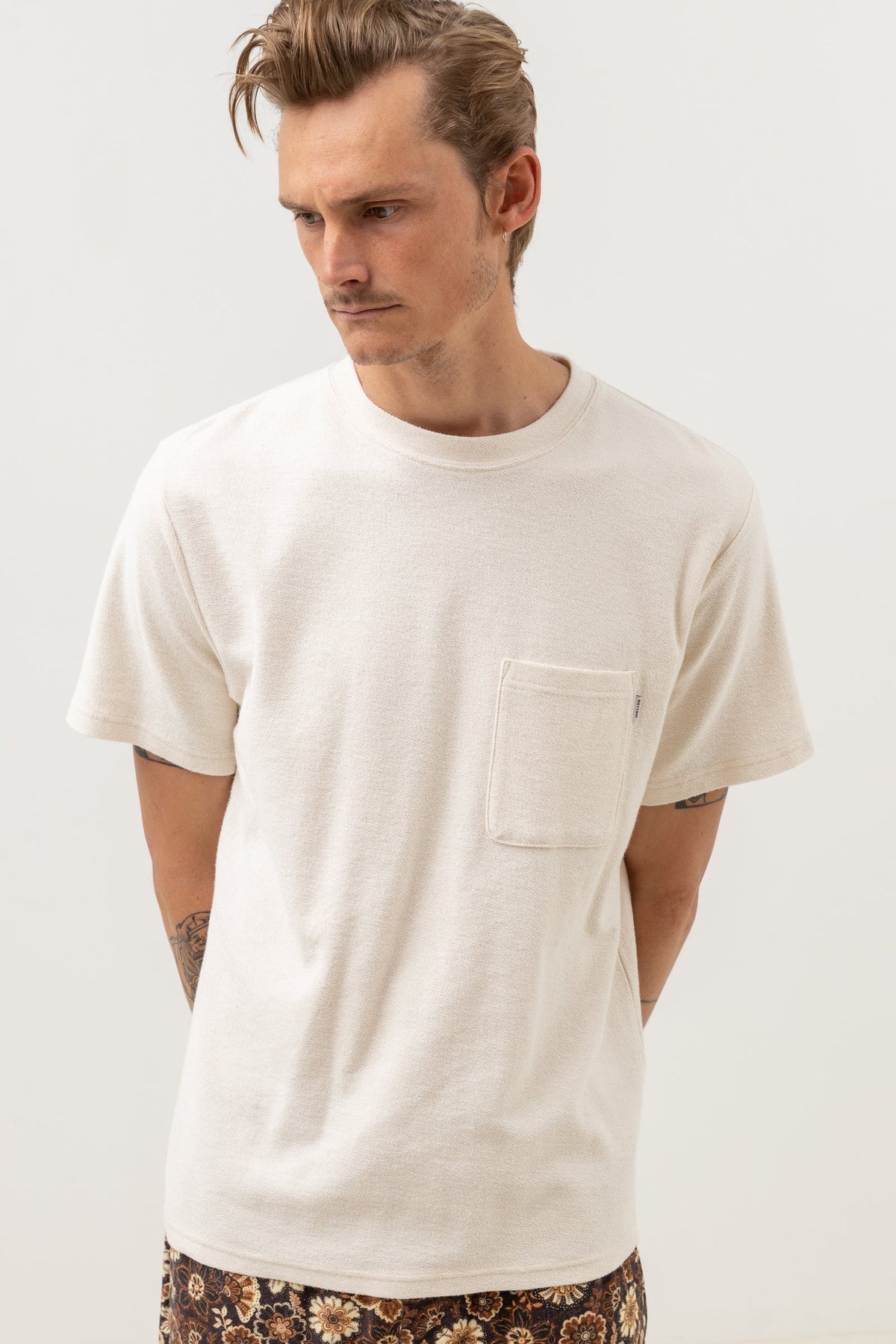 Vintage Terry Short Sleeve T-Shirt Natural