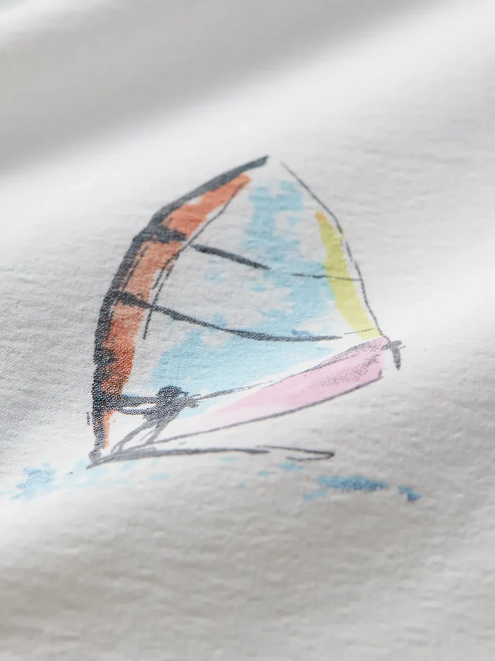 The Bungalow Trunk (5") White Windsurfer