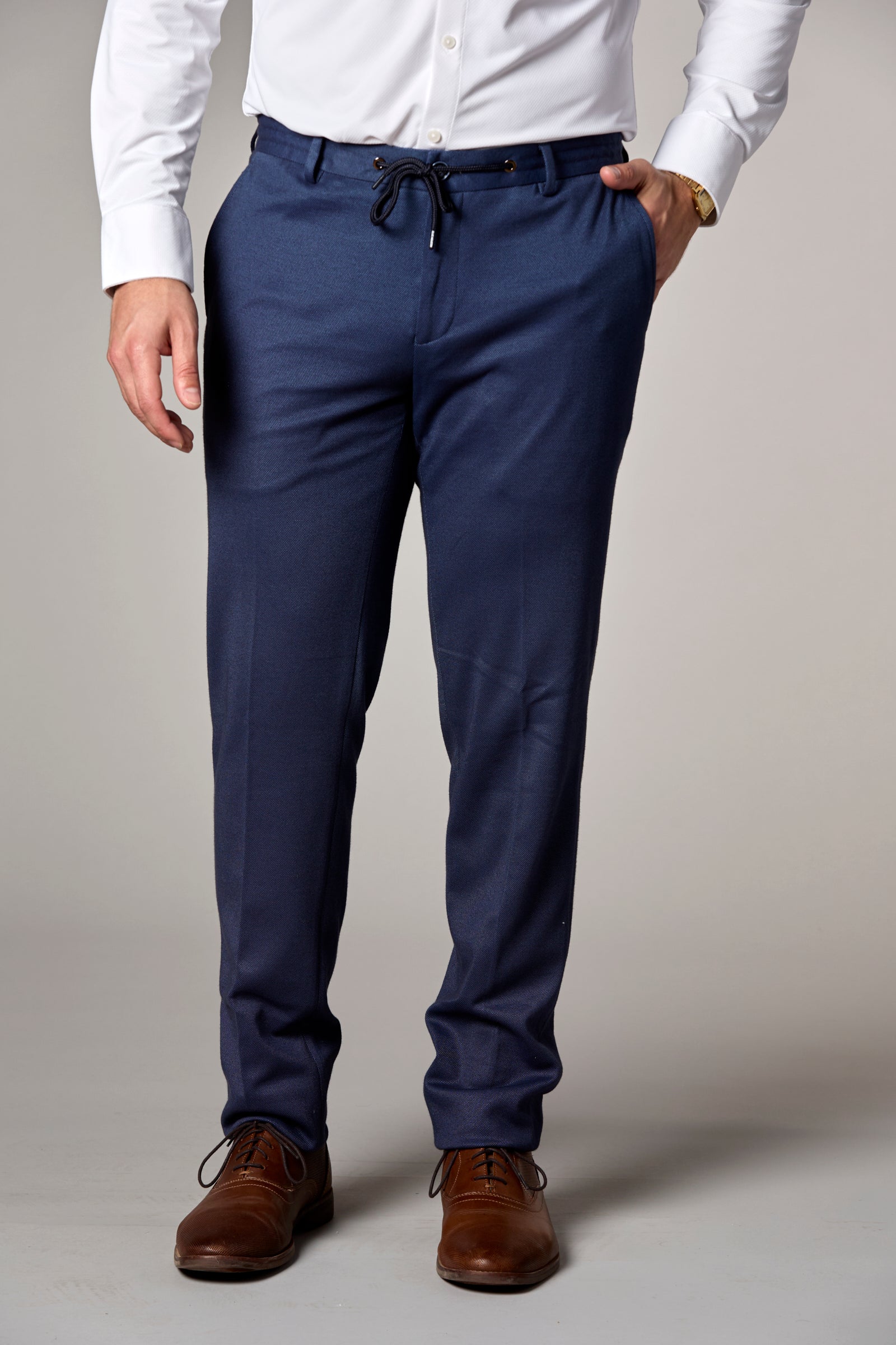 Stretch Knit Slim Pant Navy