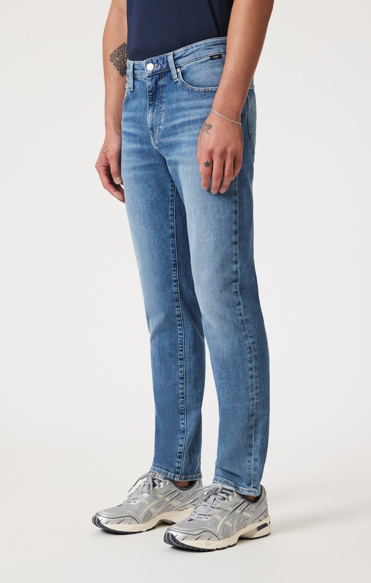 Steve Athletic Fit Jeans Mid Brushed Classic Blue