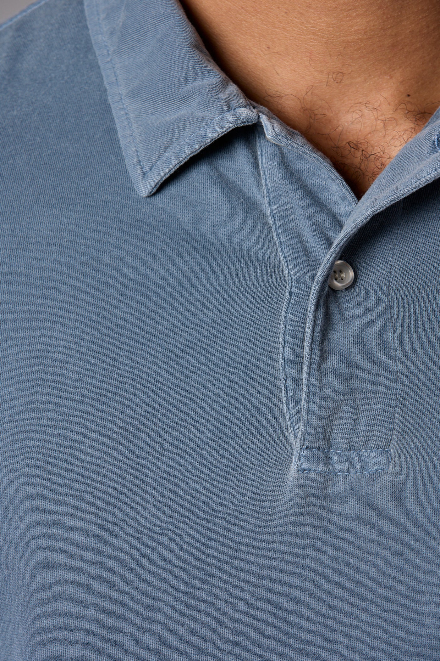 Billy Standard Fit Garment Dyed Polo Washed Indigo