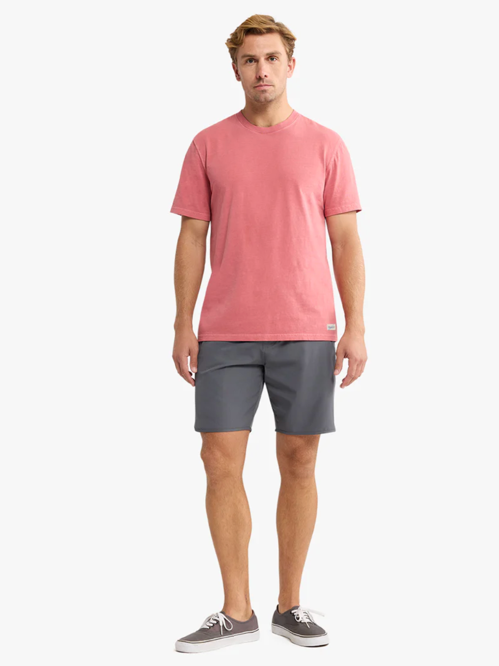 The Saltaire Tee Washed Red