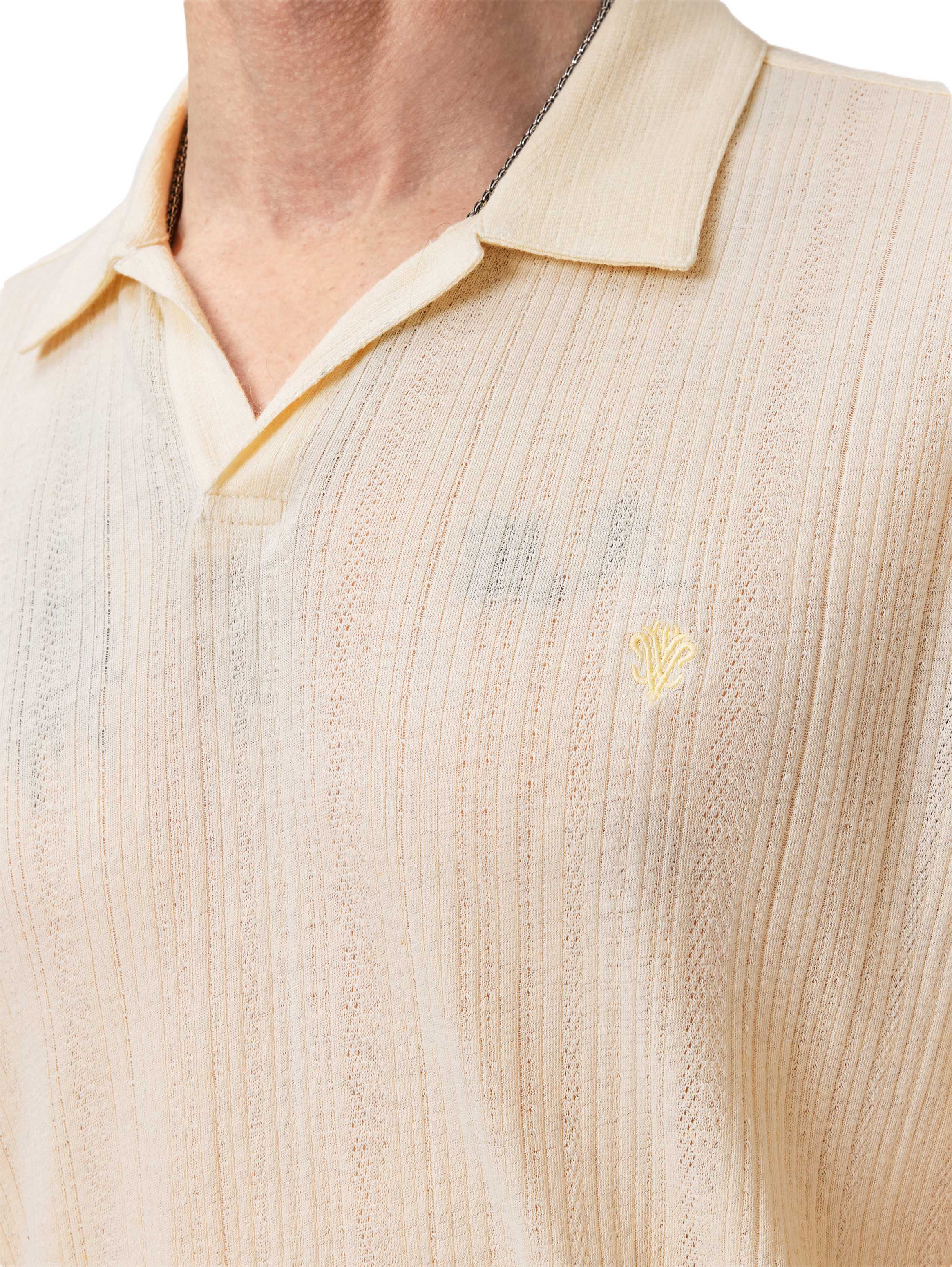 Leonardo Embroidered Johnny Polo Chalk