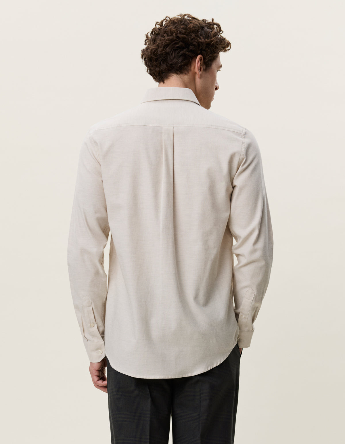 NB Soft Flannel Shirt Oyster Gray White