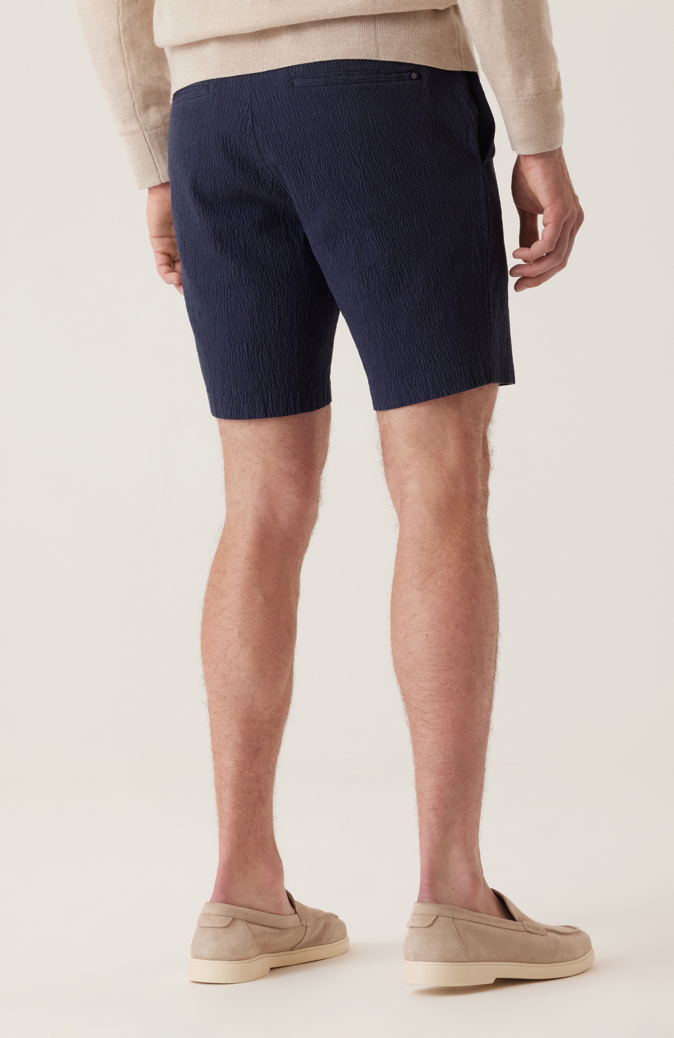 Oasis Bermuda Seersucker Short Indigo Heather