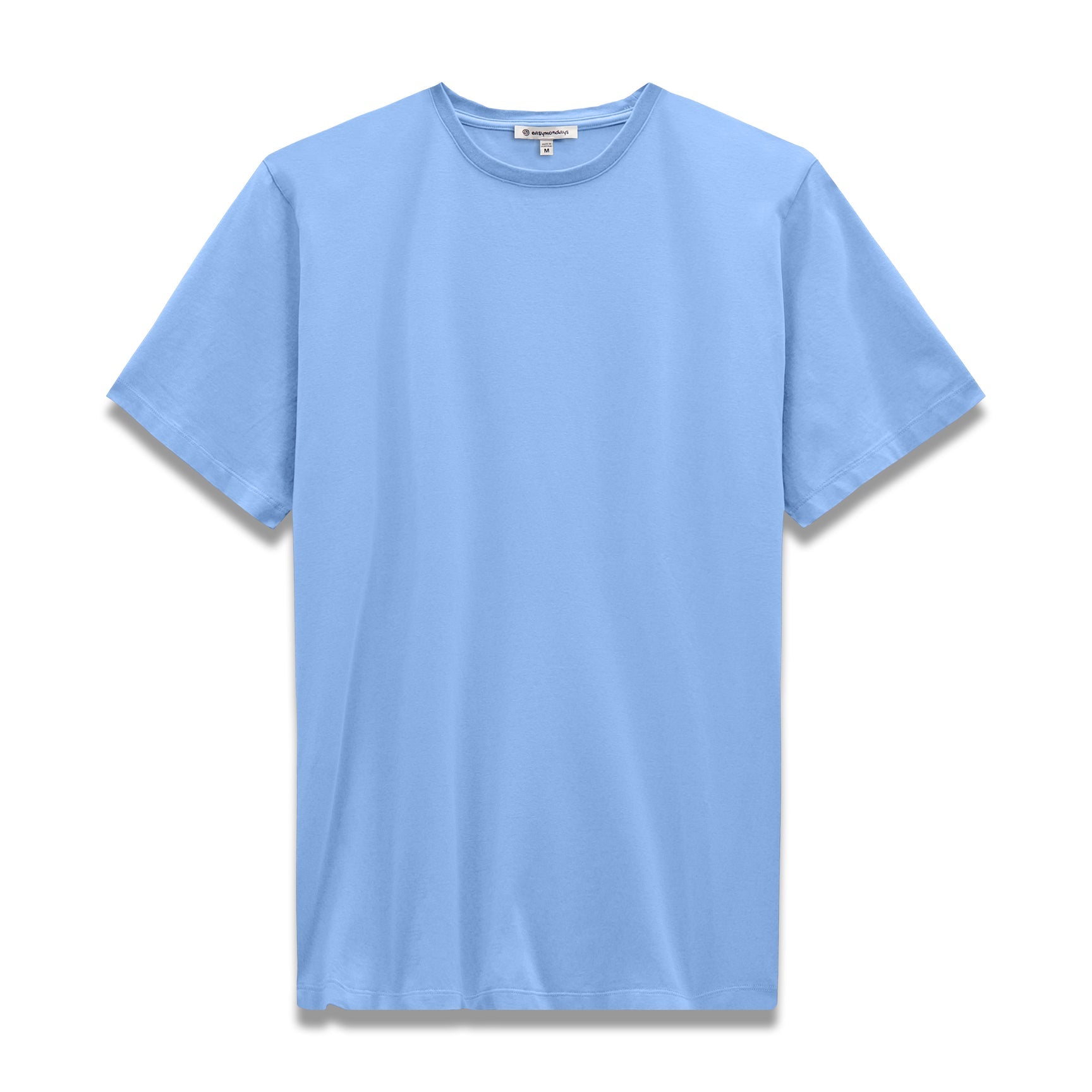 Crewneck Short Sleeve T-Shirt Washed Blue