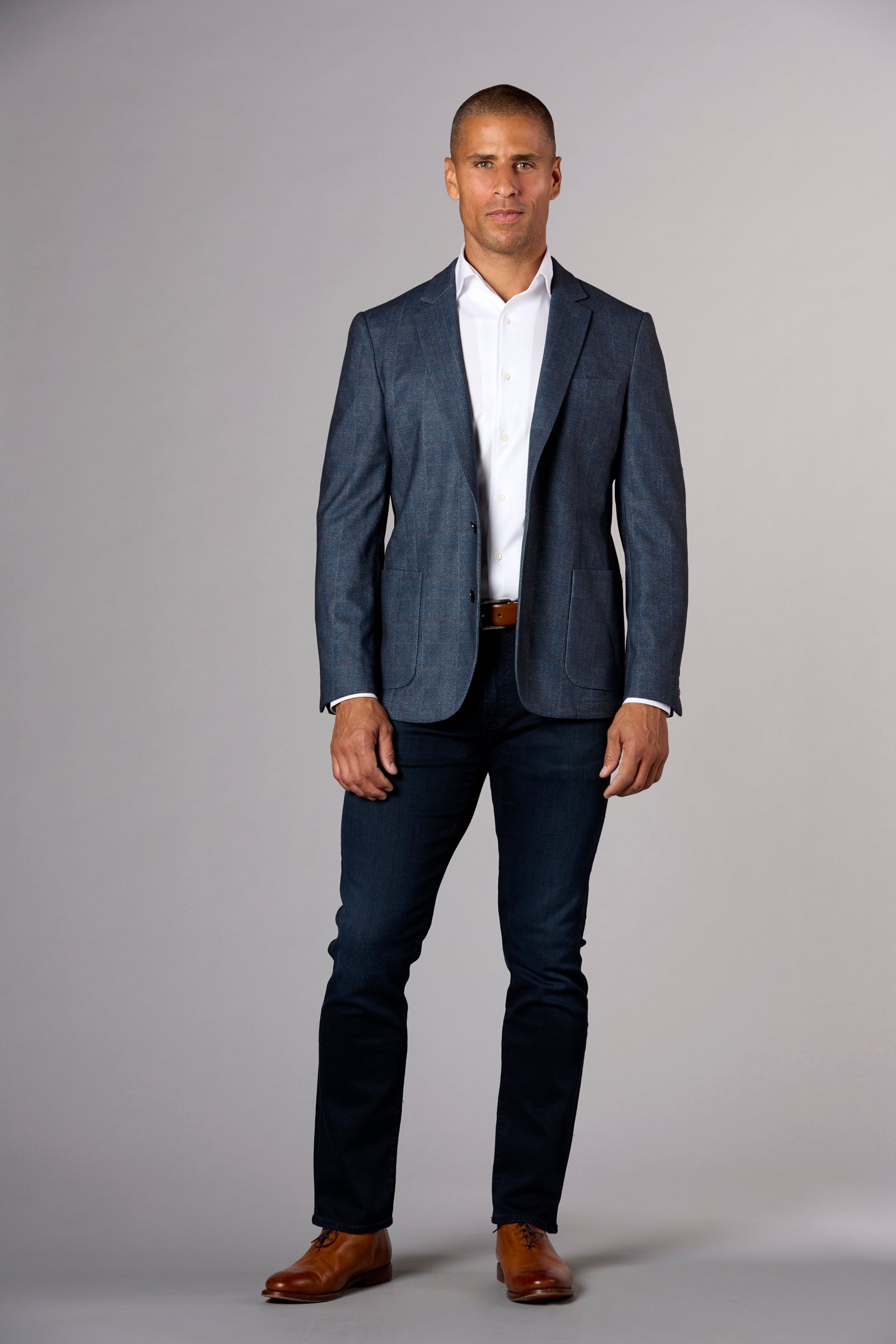 Balia Plaid Jacket Blue
