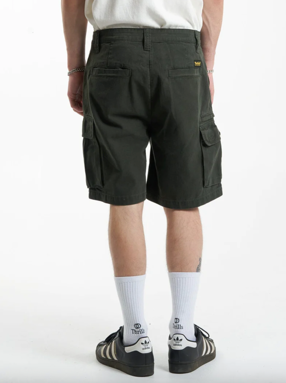 Slacker Union Cargo Short Oil Green