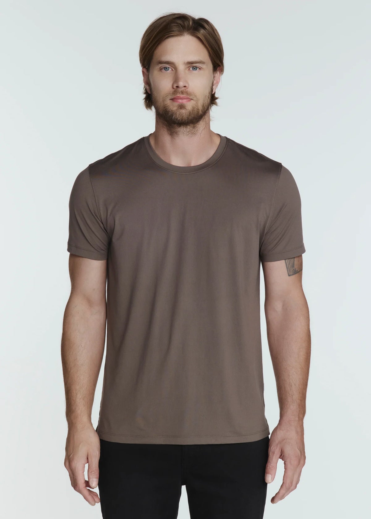 Core Crew Neck Tee Dark Taupe