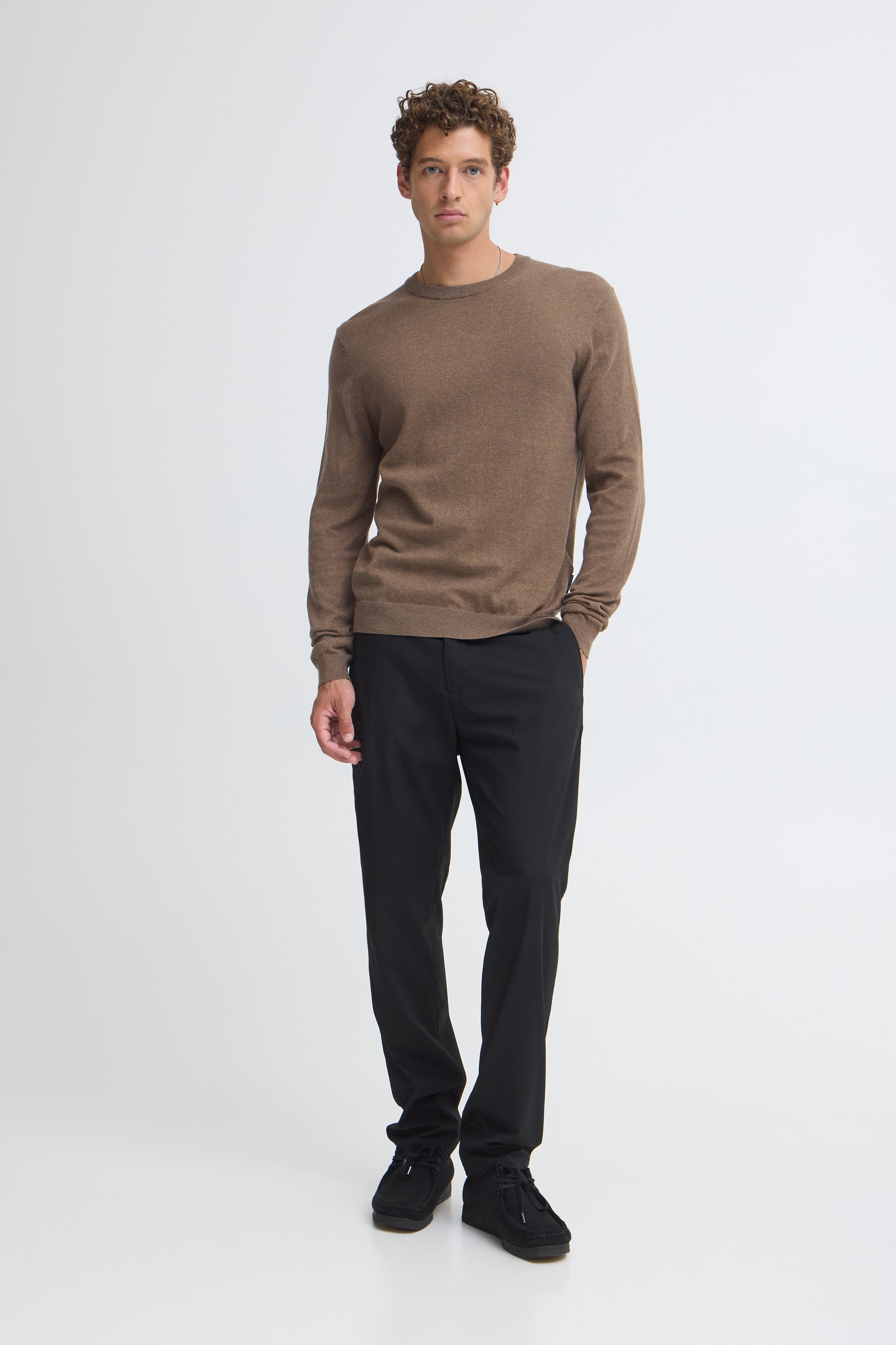 Halfdan Knit Crewneck Chocolate Chip