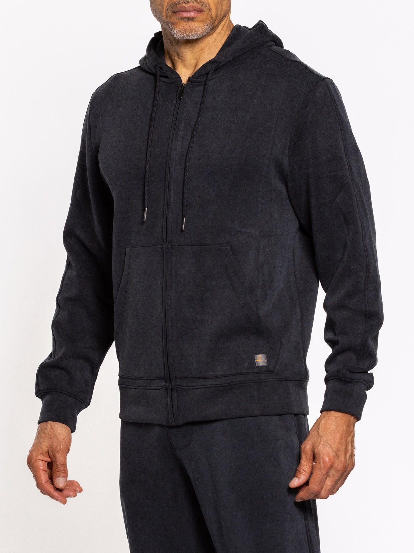 Livin It Full Zip Jet Black