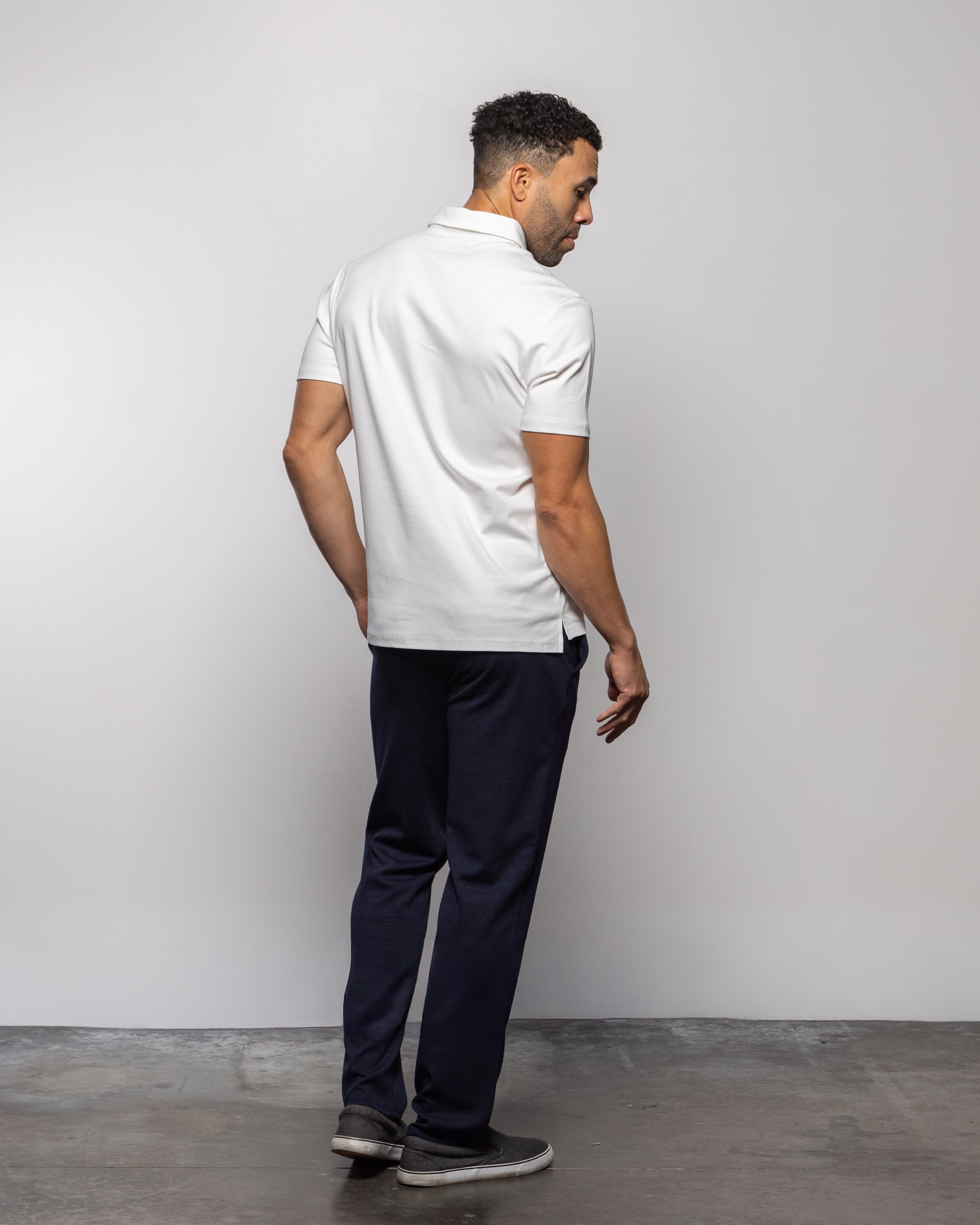 Cisco Short Sleeve Polo Summer White