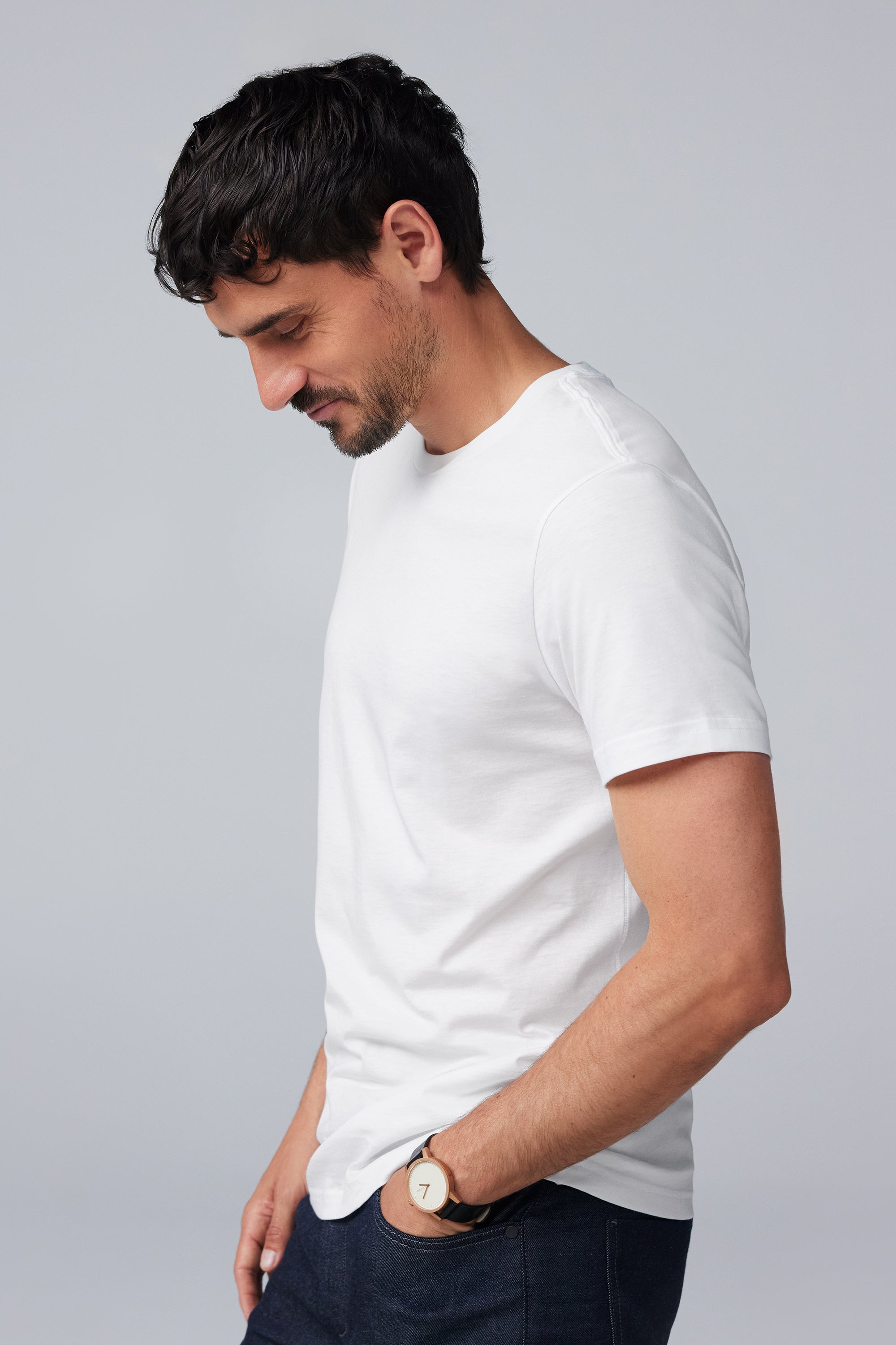Silver Crewneck T-Shirt
