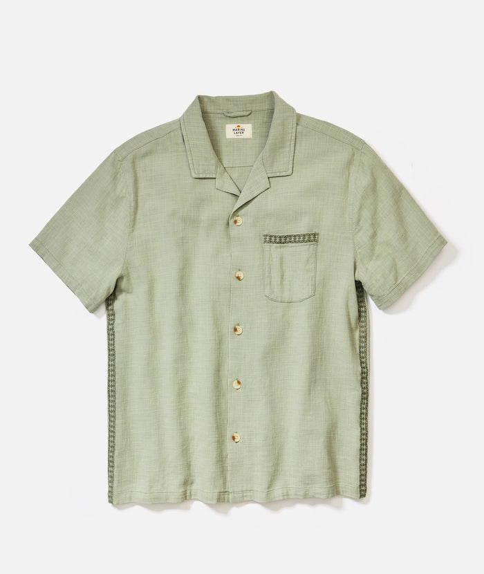 Embroidered Resort Shirt Shadow