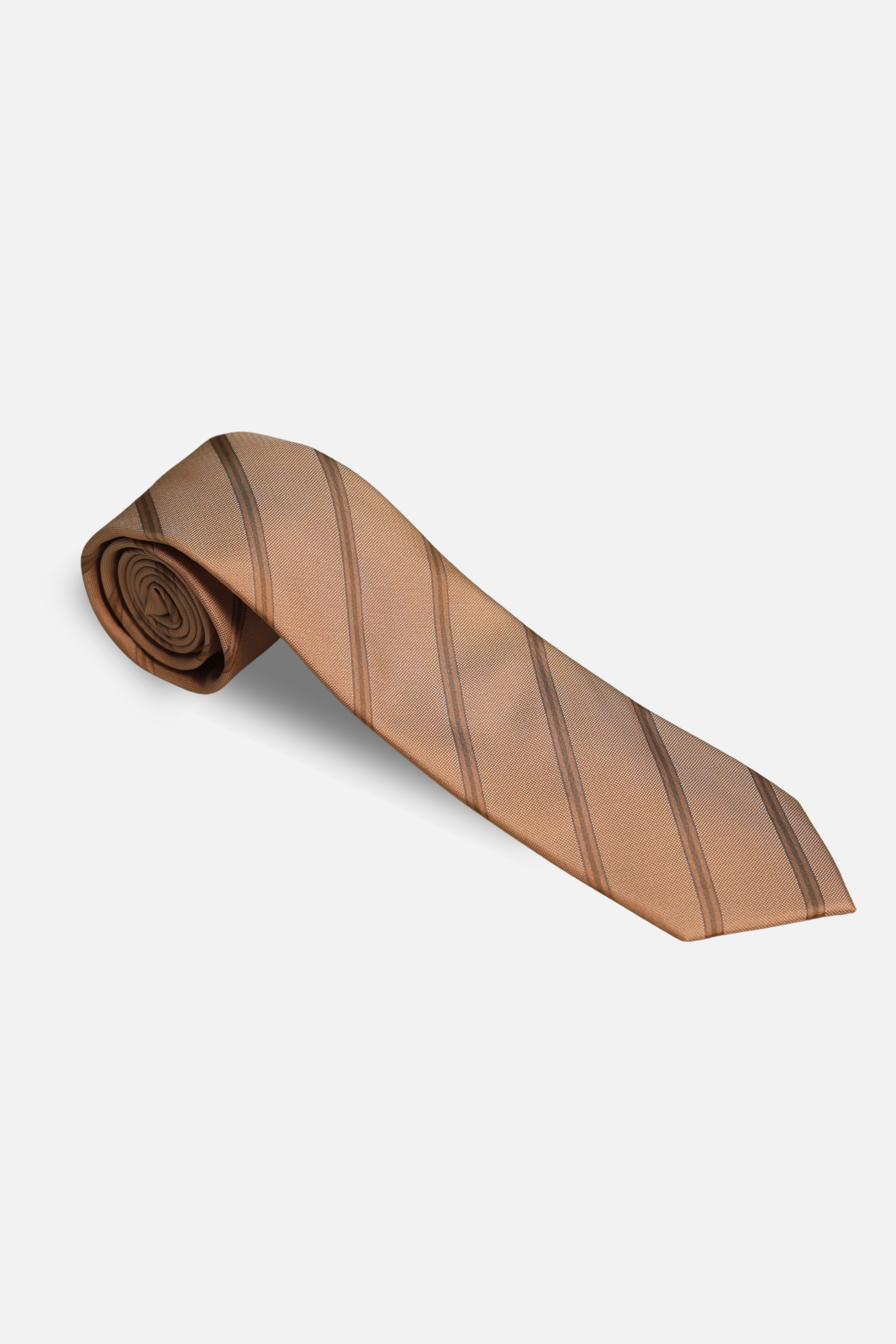 Champagne Silk Woven Striped Tie