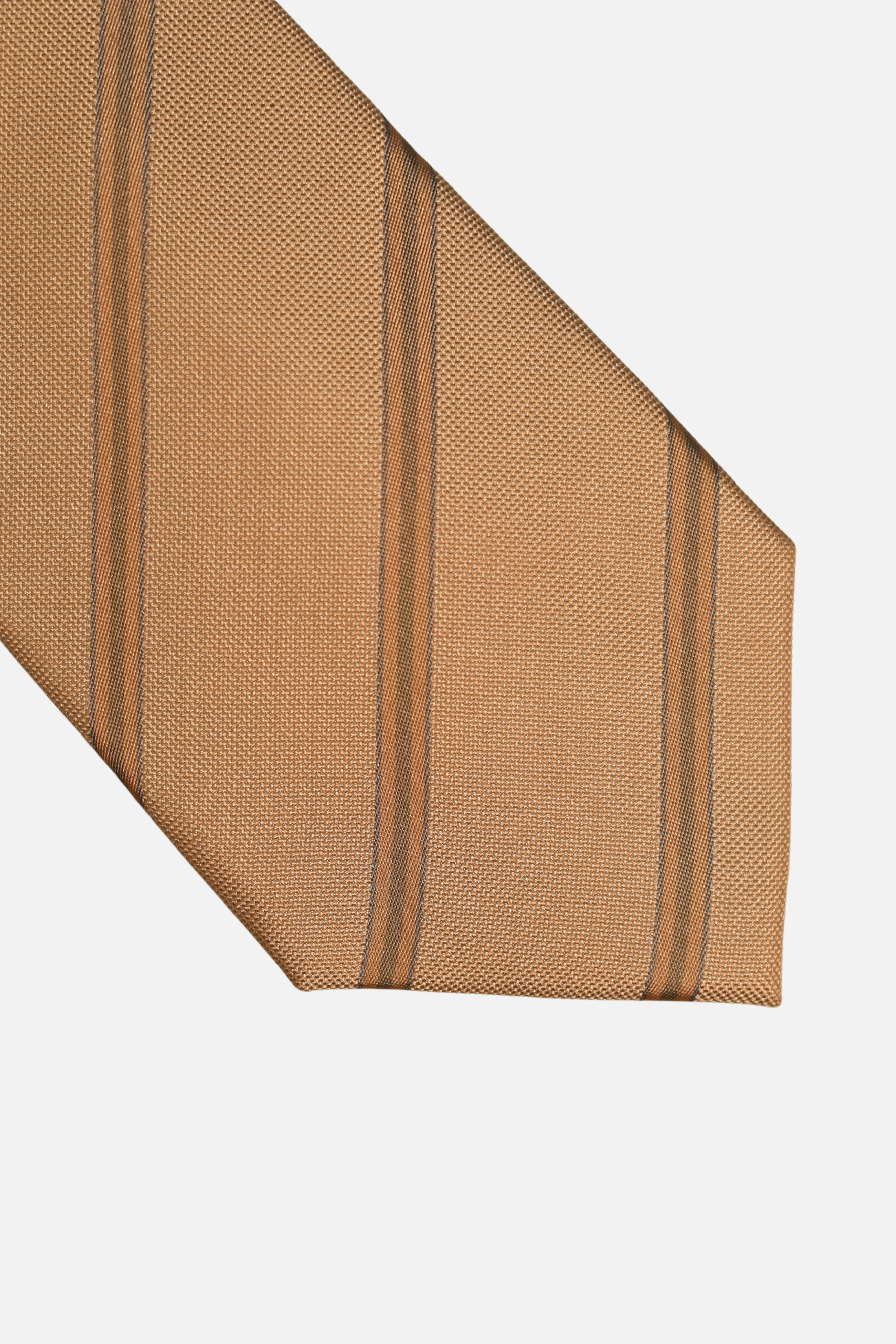 Champagne Silk Woven Striped Tie