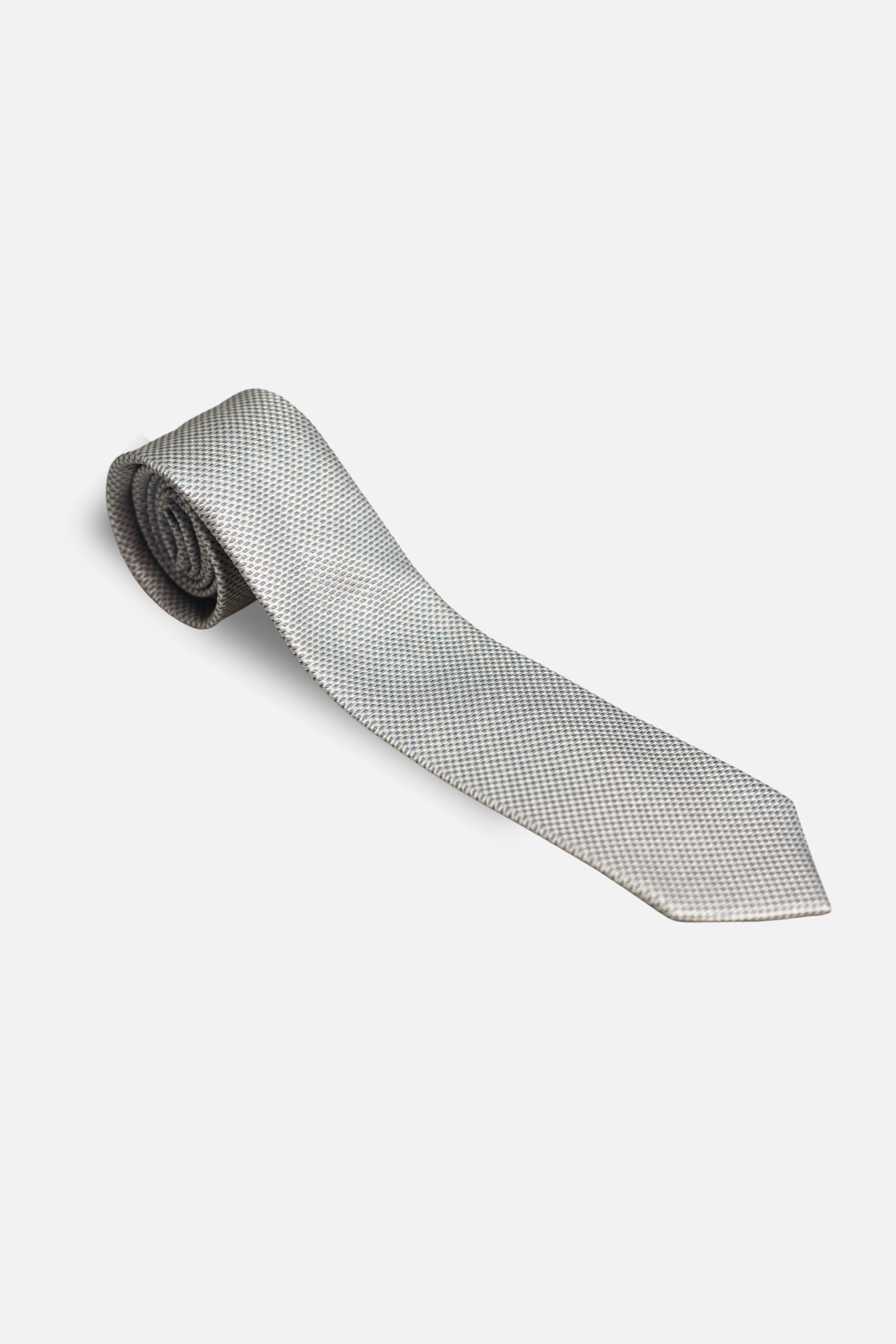 Blue Silk Woven Textured Tie