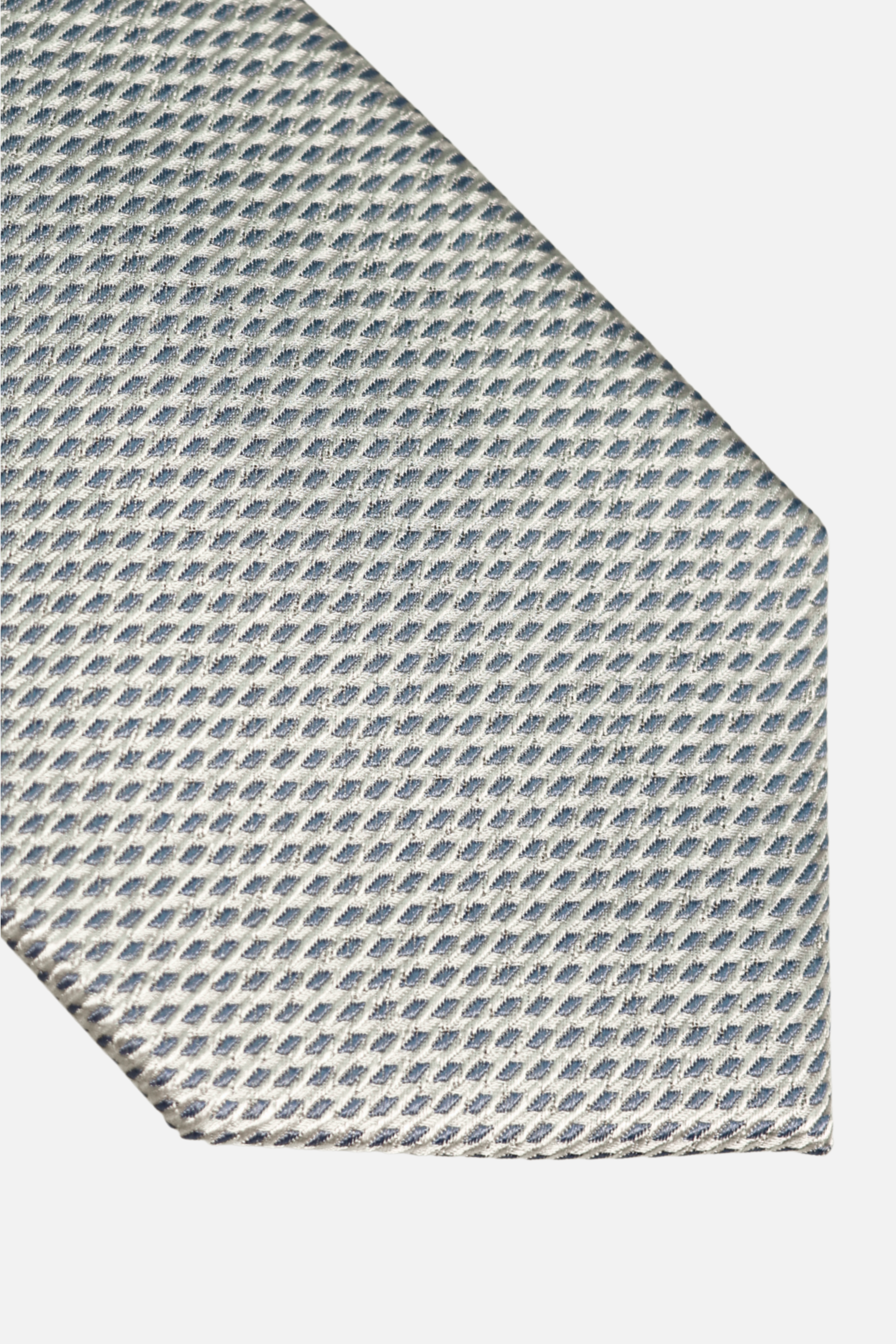Blue Silk Woven Textured Tie