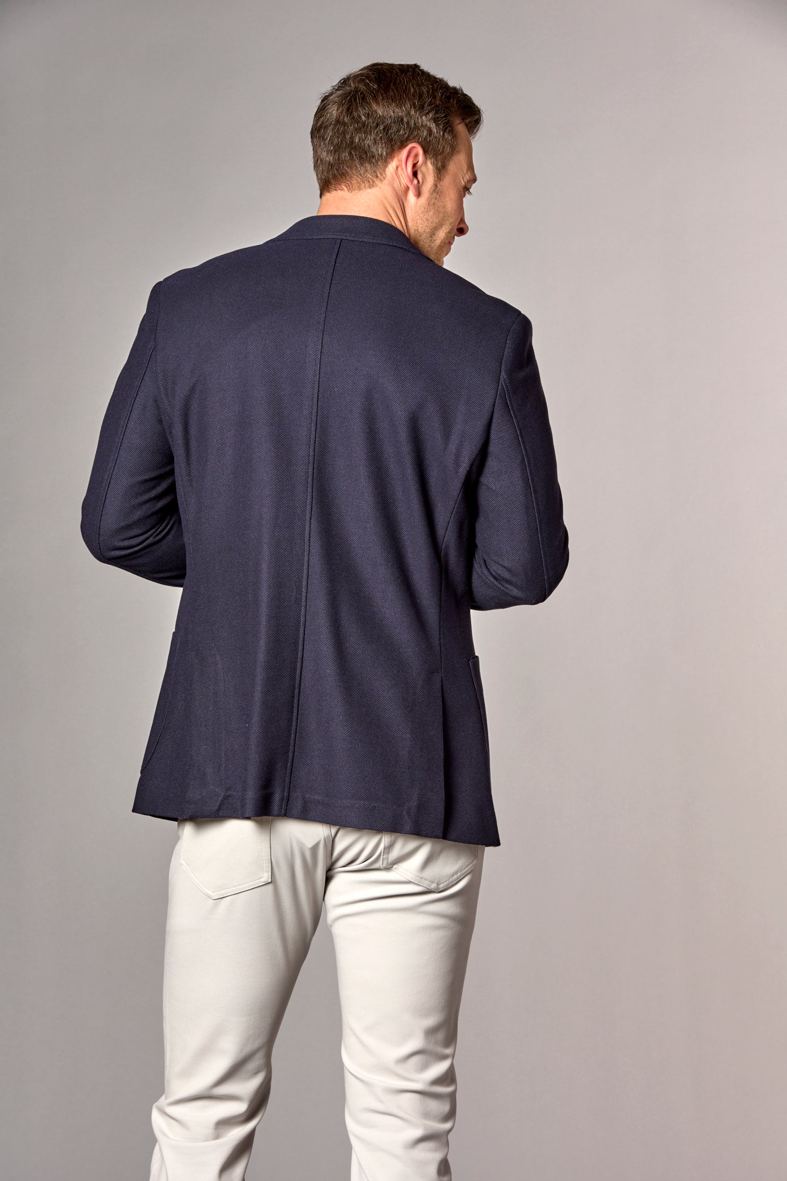 Unlined Blazer W/ Pocket Navy