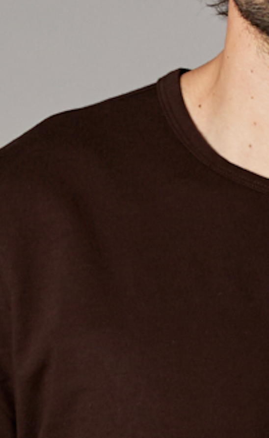 The Rick Crewneck Tee Chocolate Brown