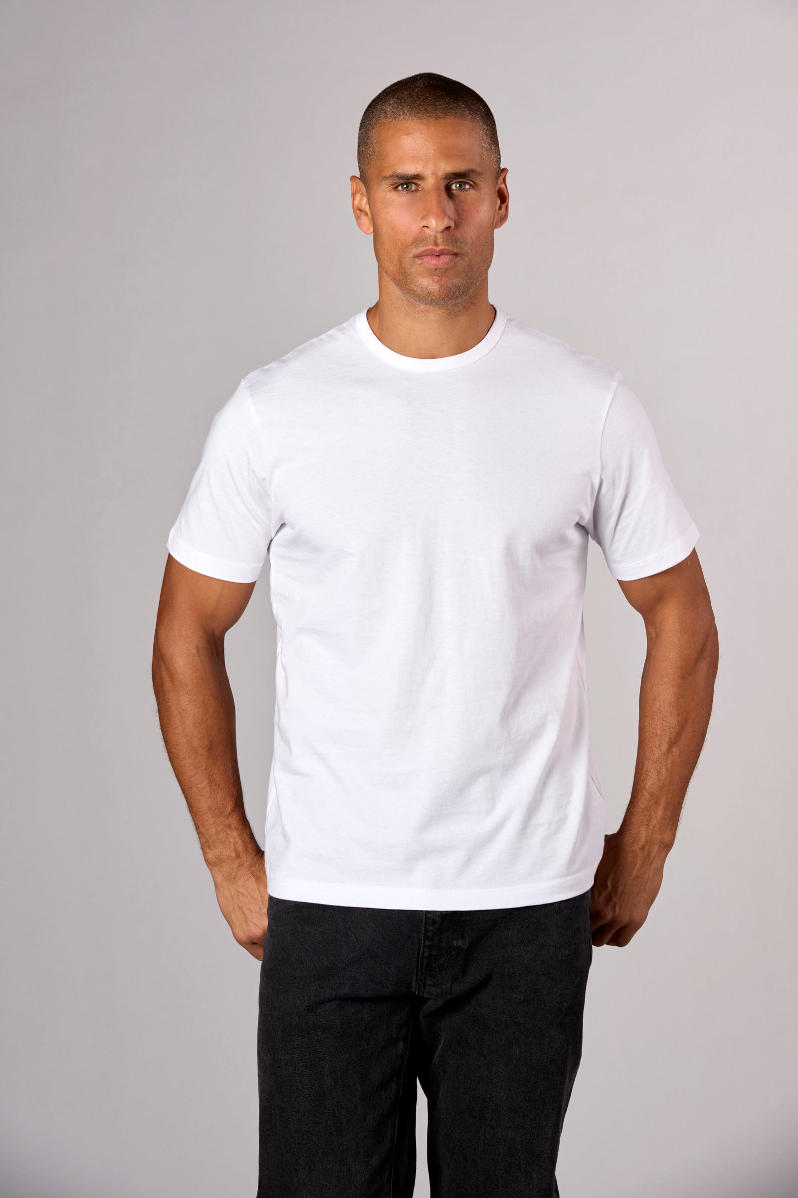 The Hudson Crew Tee in Heavy Cotton Jersey White