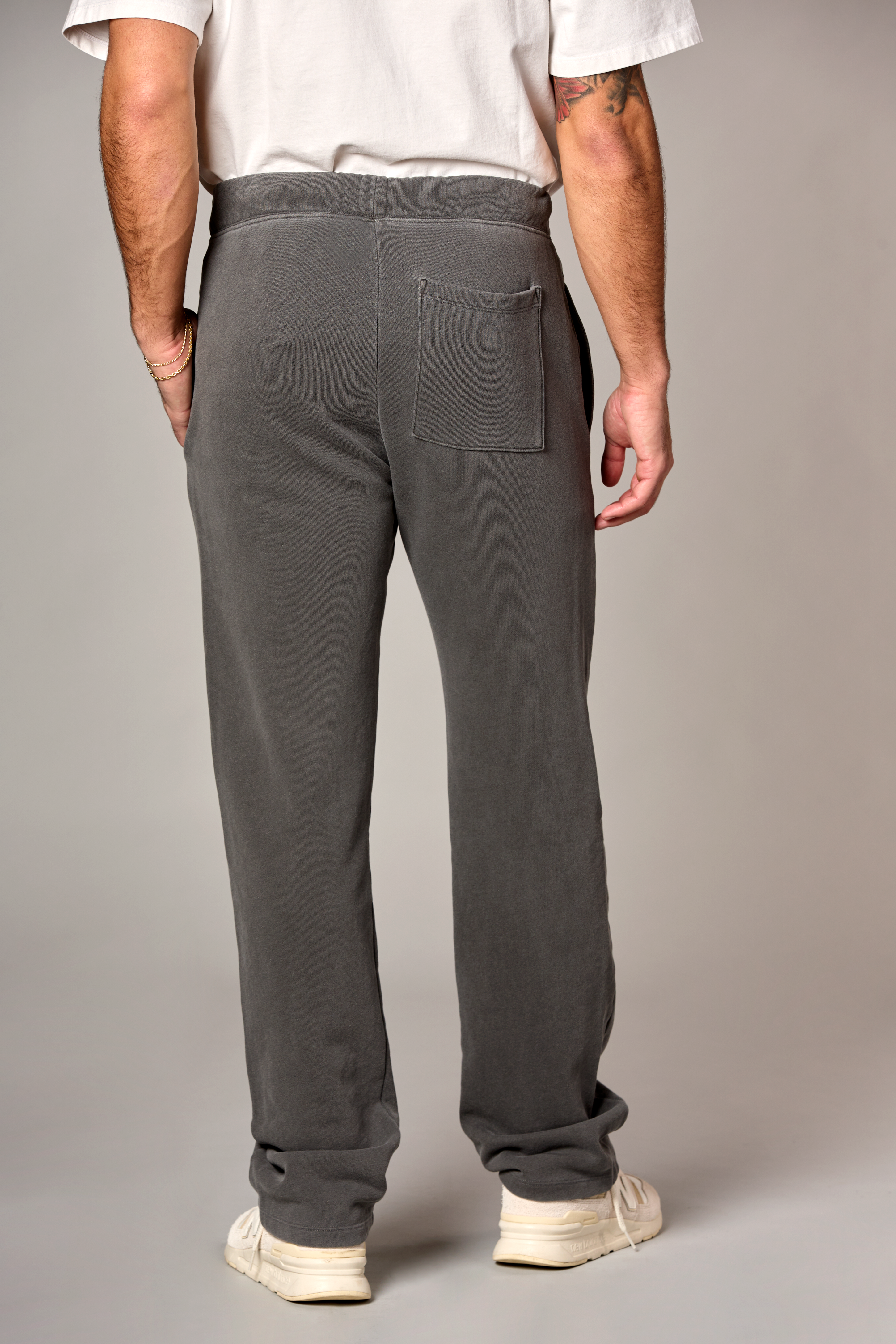 Liam Terry Straight Leg Pant in Faded Black