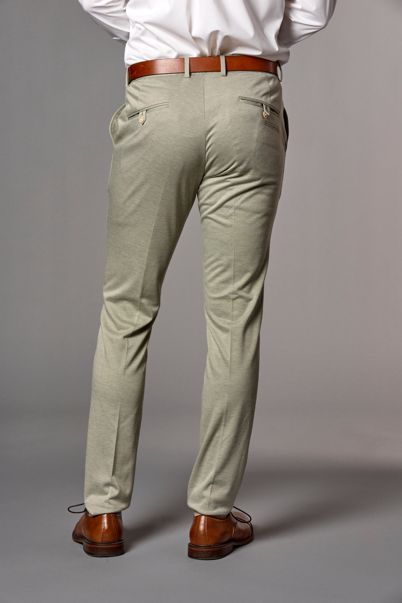 Stretch Knit Slim Pant Green