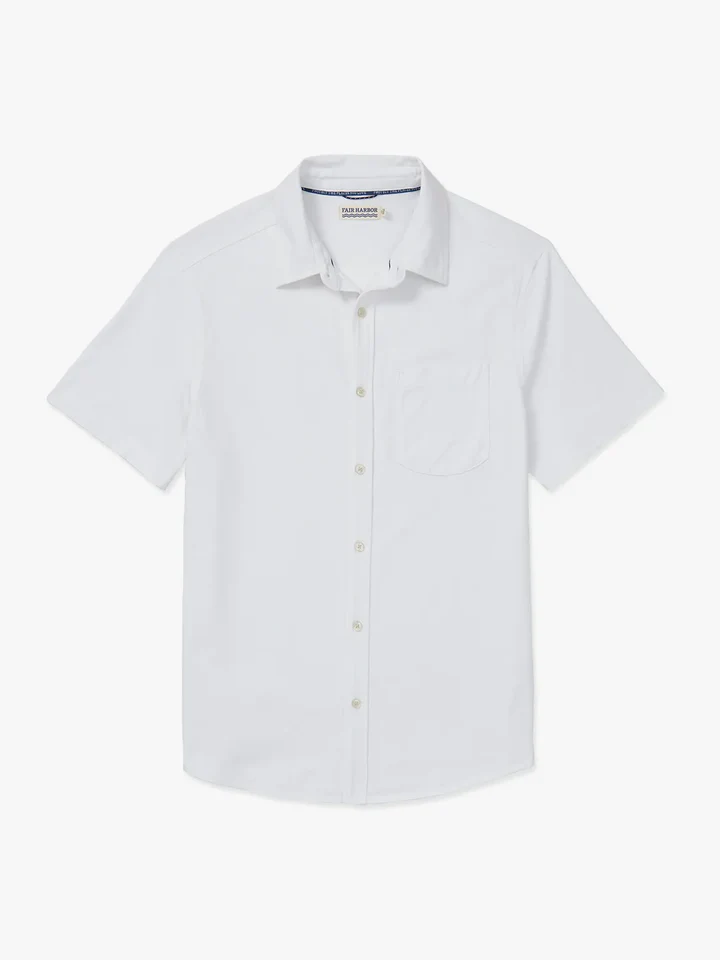 The Saltaire Short Sleeve Shirt White