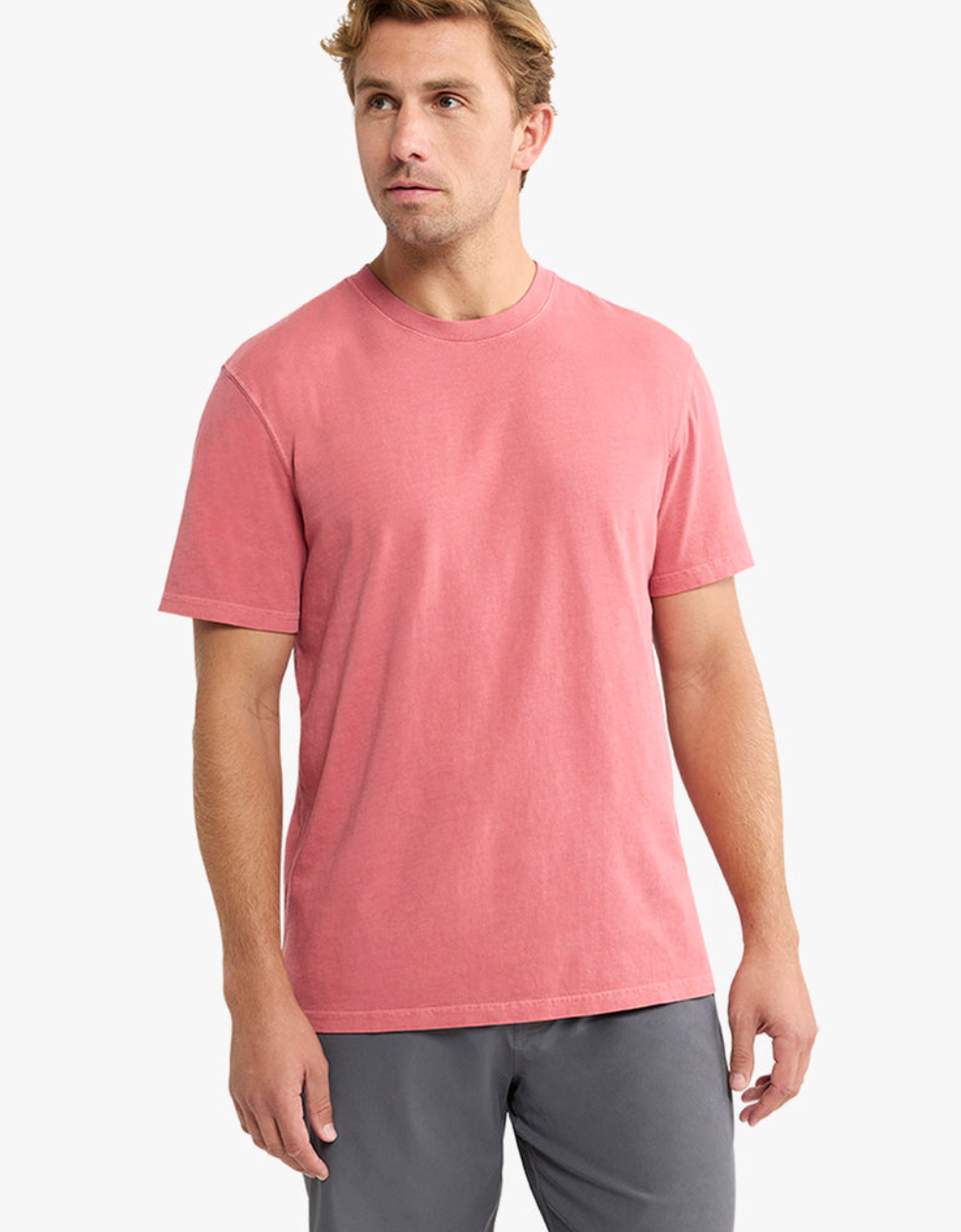 The Saltaire Tee Washed Red