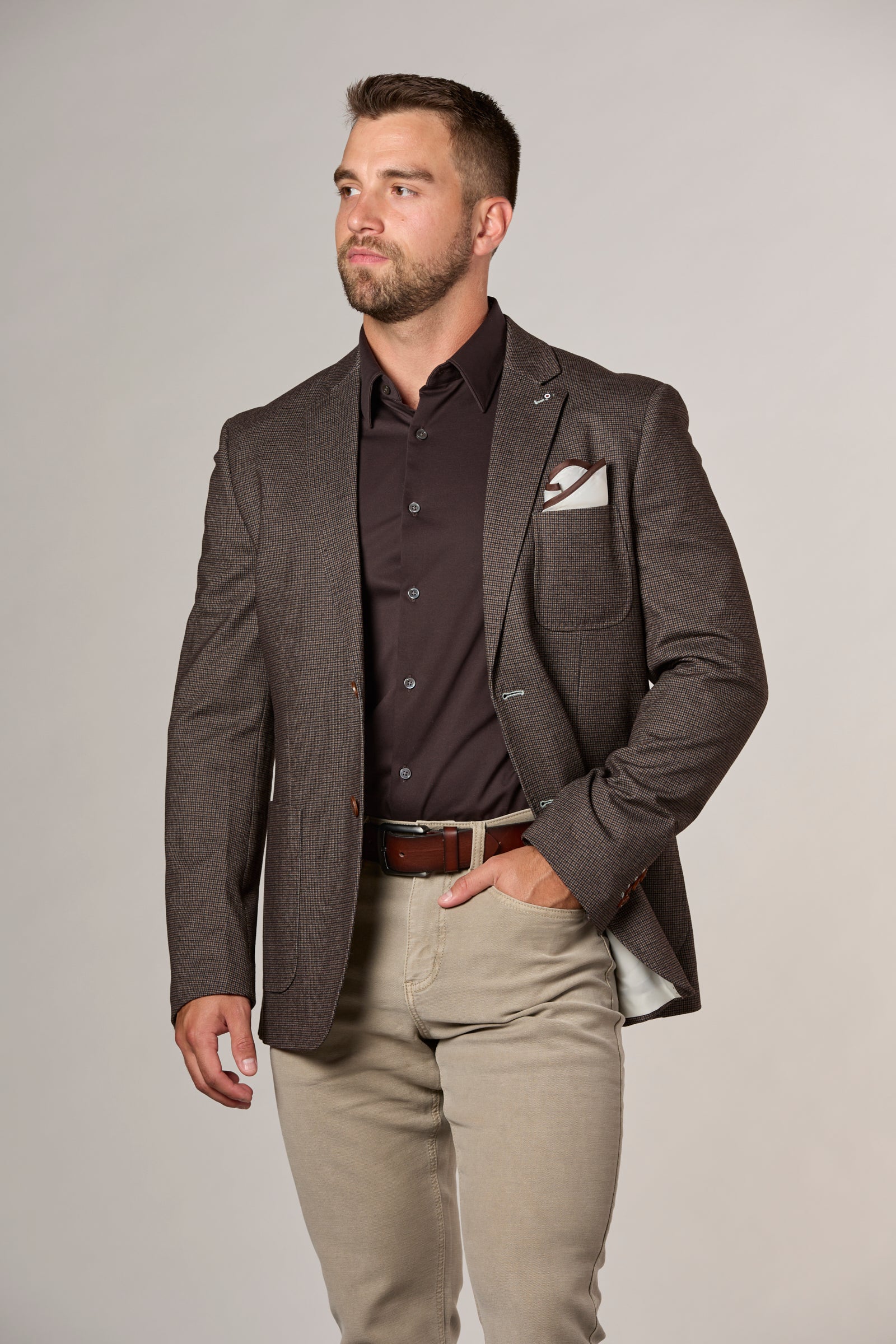 Microcheck Fashion Blazer