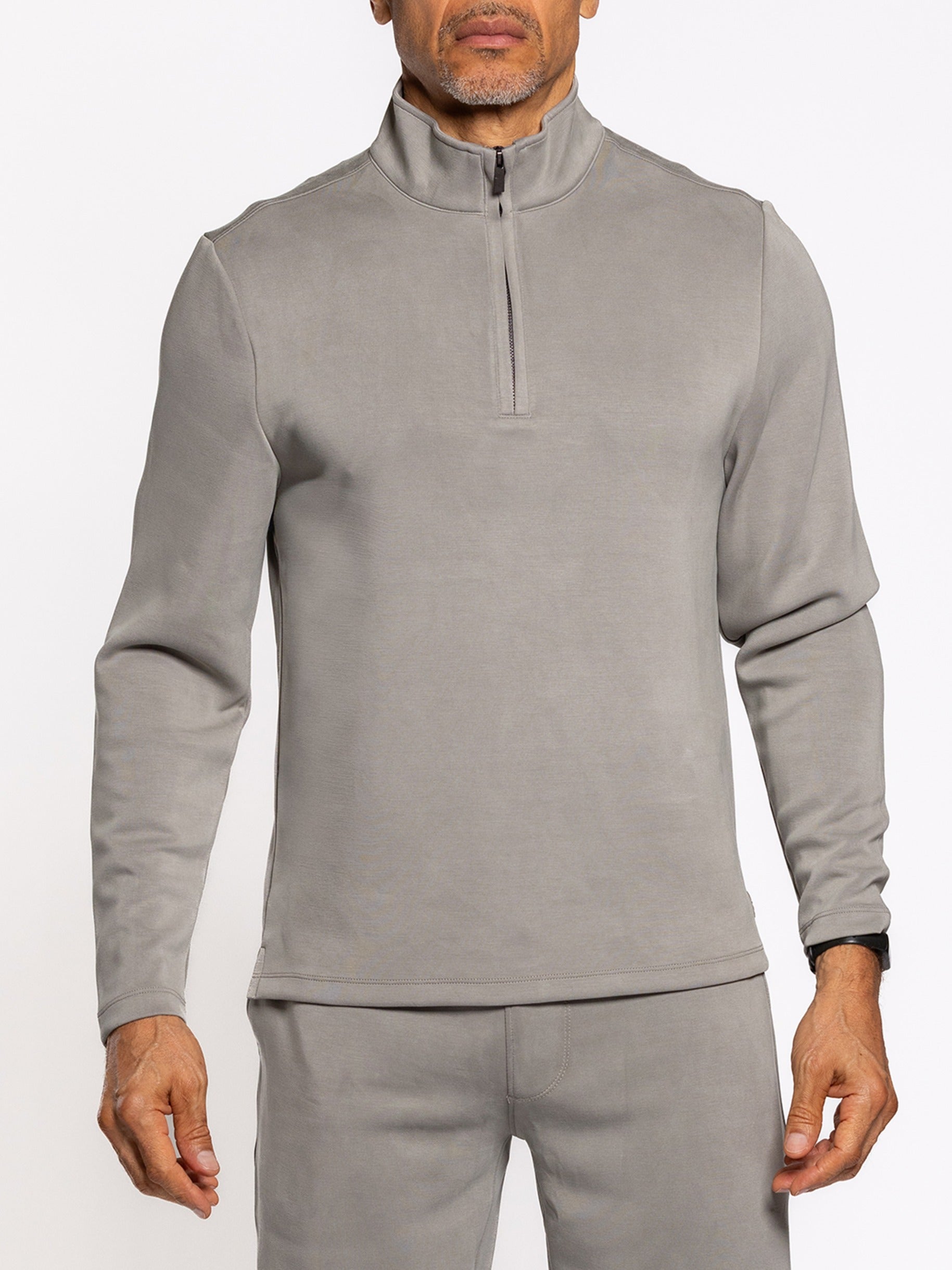 Livin It Quarter Zip Concrete