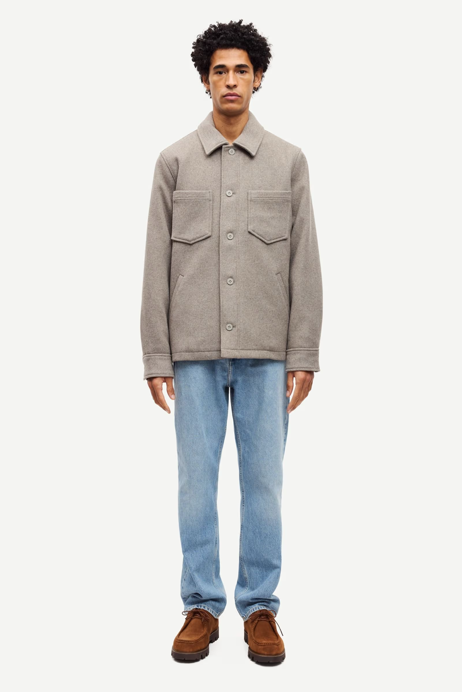 Pally Shirt Jacket Elephant Skin