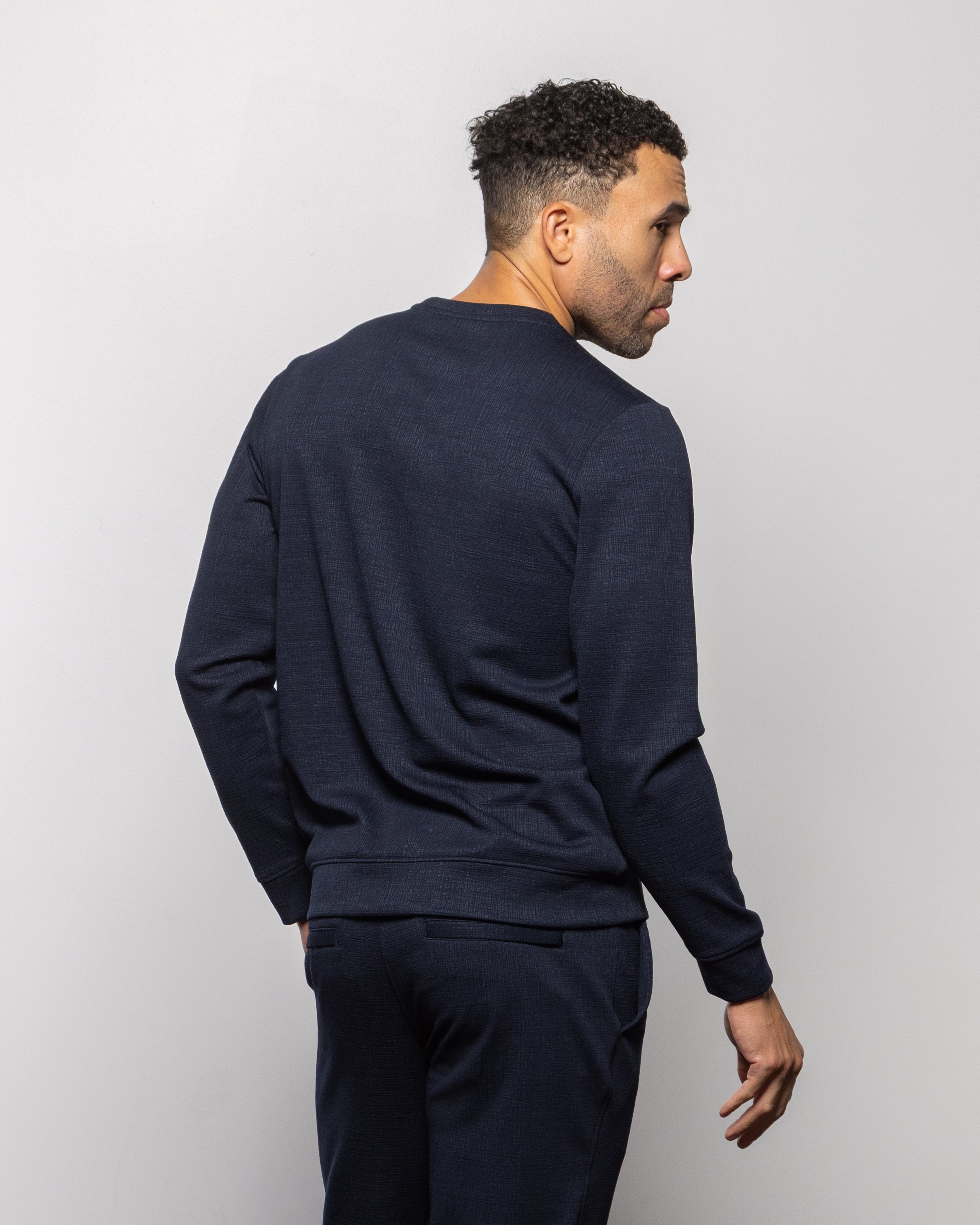 Milan Long Sleeve Crew Indigo Night