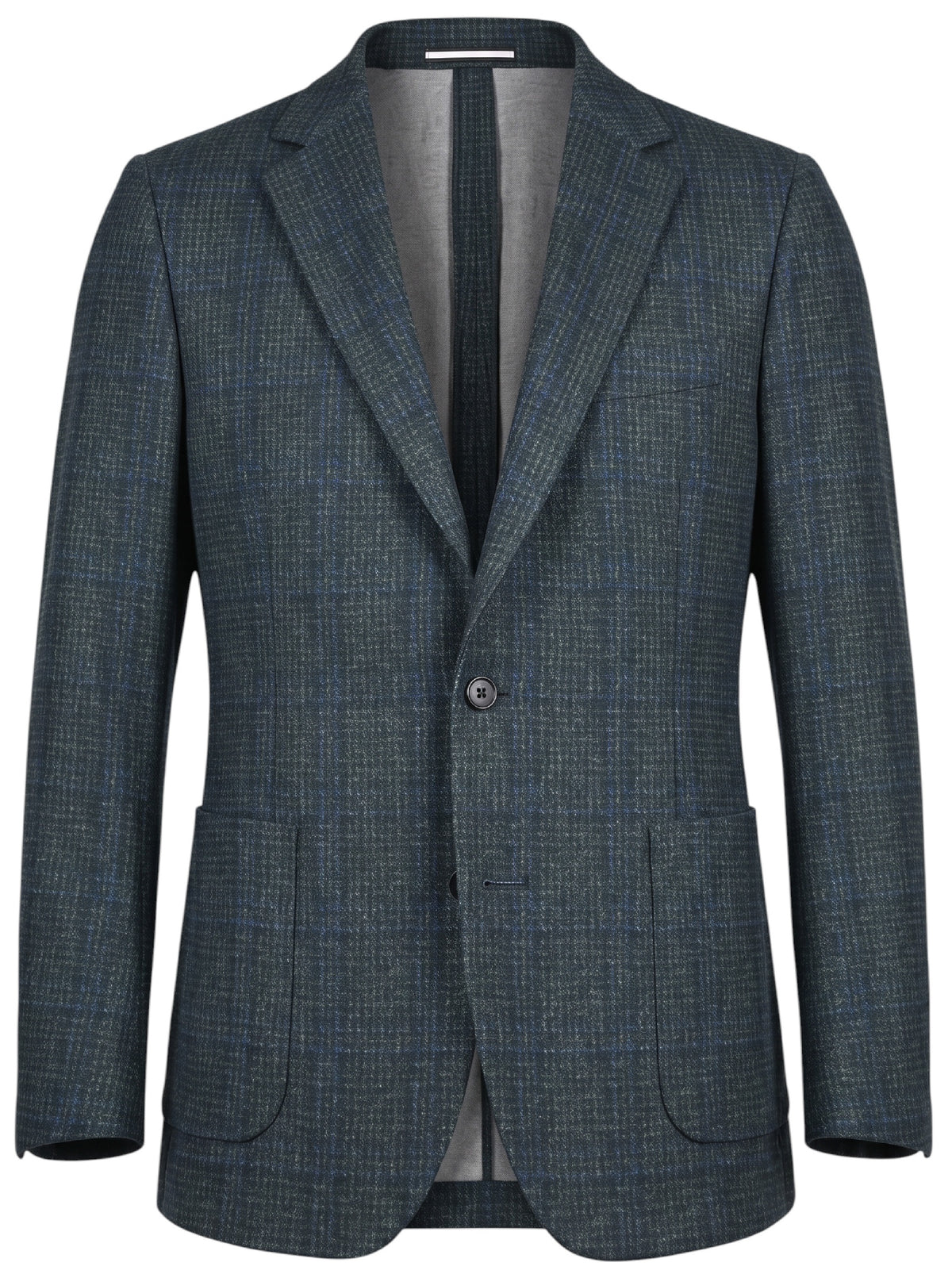 Balia Modern Fit Lifestyle Jacket Teal/Blue Plaid