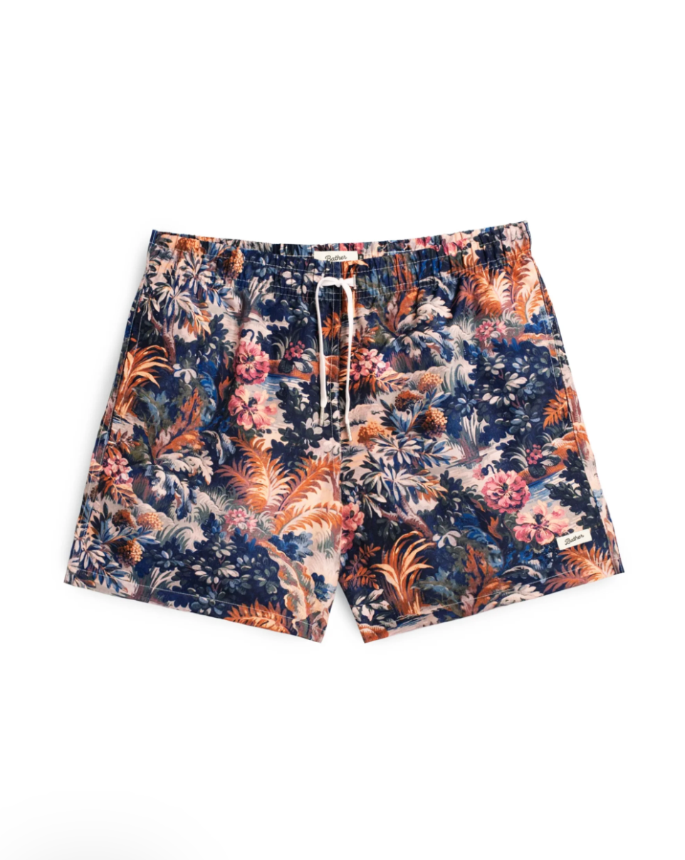 Forest Swim Trunk Blue