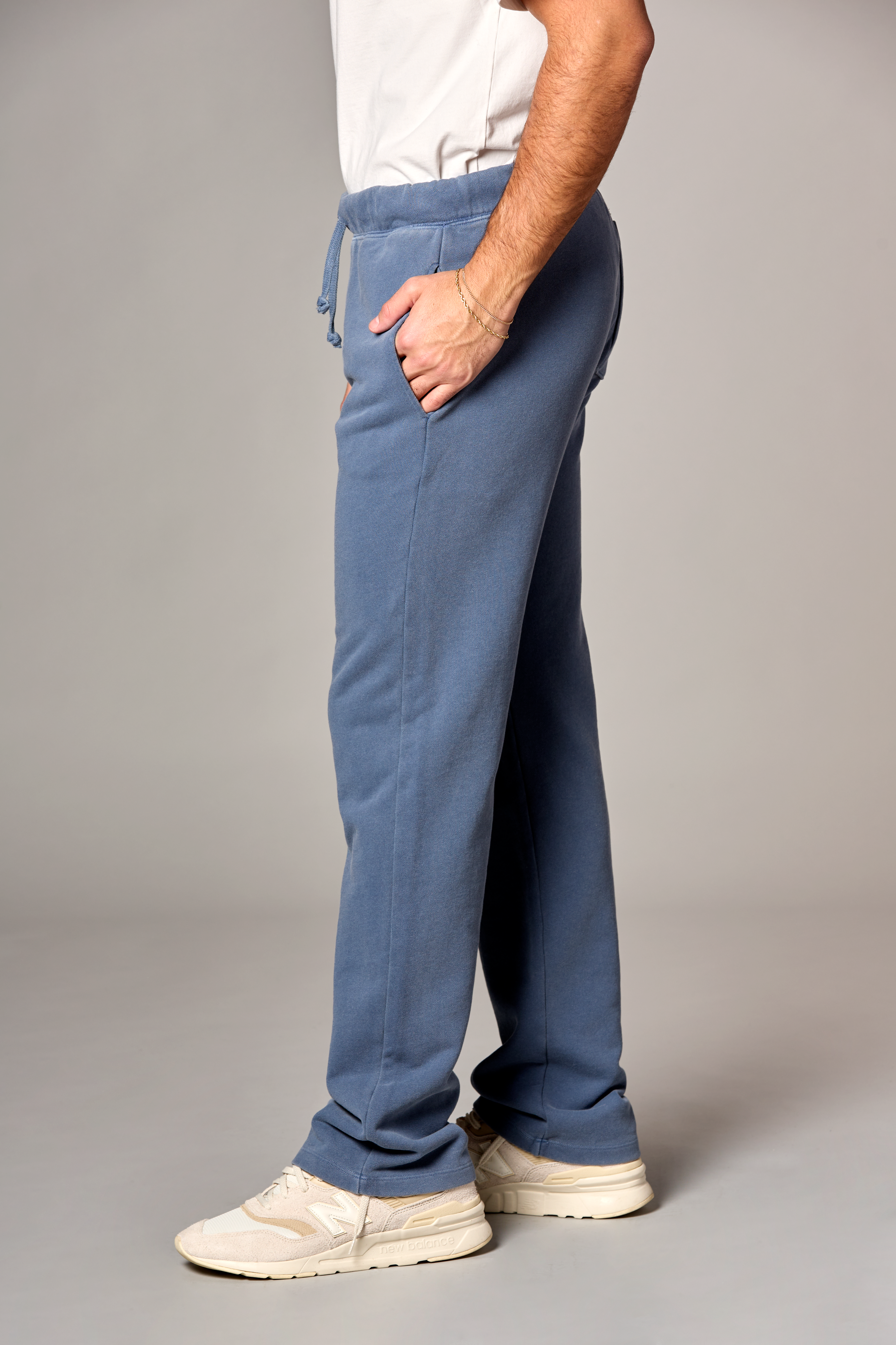 Liam Terry Straight Leg Pant in Faded Navy