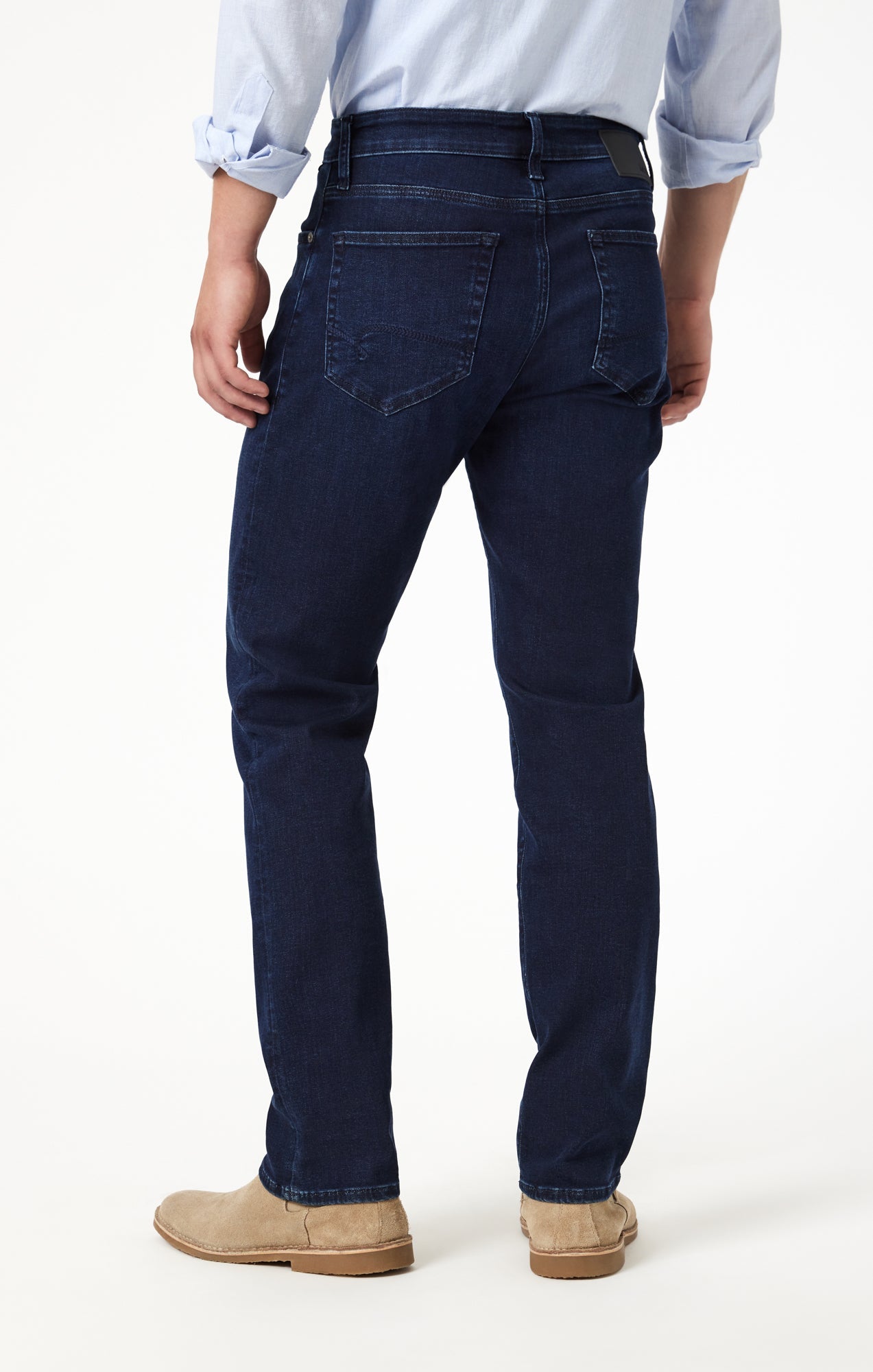 Zach Straight Leg Jeans in Midnight Brushed Supermove
