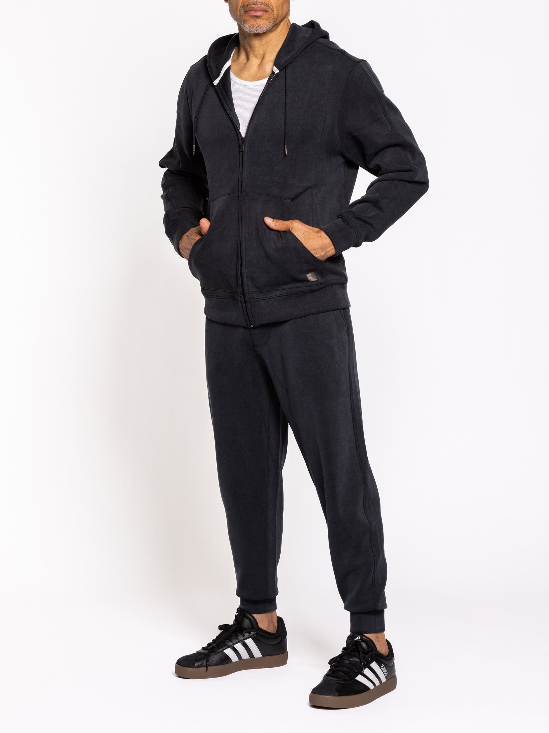 Livin It Full Zip Jet Black